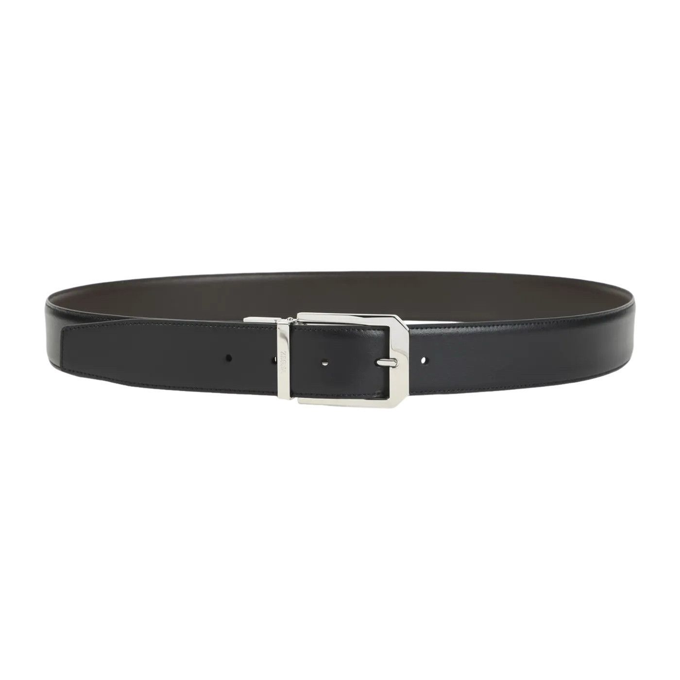 ZEGNA Black/Brown Reversible Belt New & Authentic (Men's siz