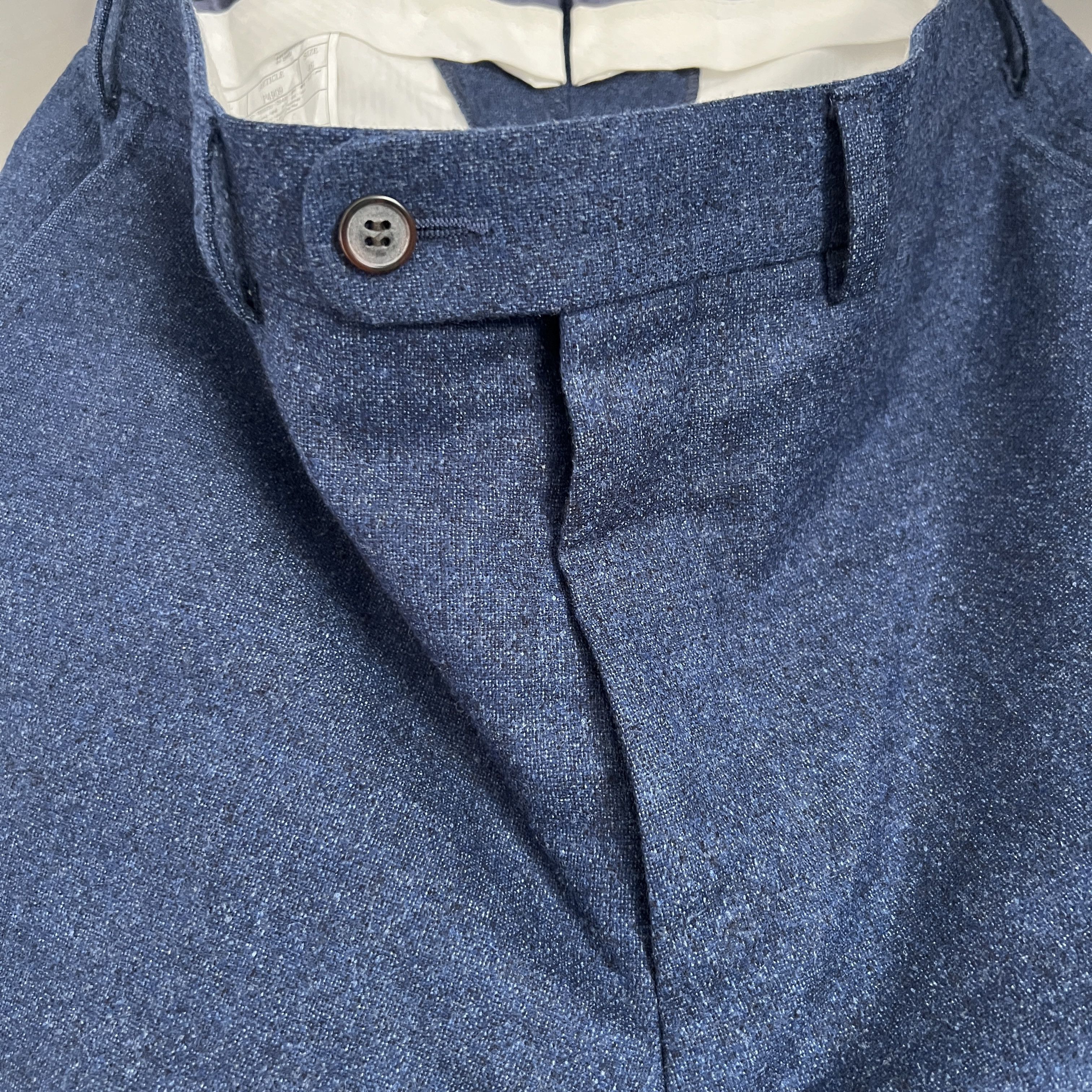 Suitsupply Men's SUITSUPPLY BRESCIA Wool Blue Suit Casual Pants Size 46 Size 46R - 11 Thumbnail