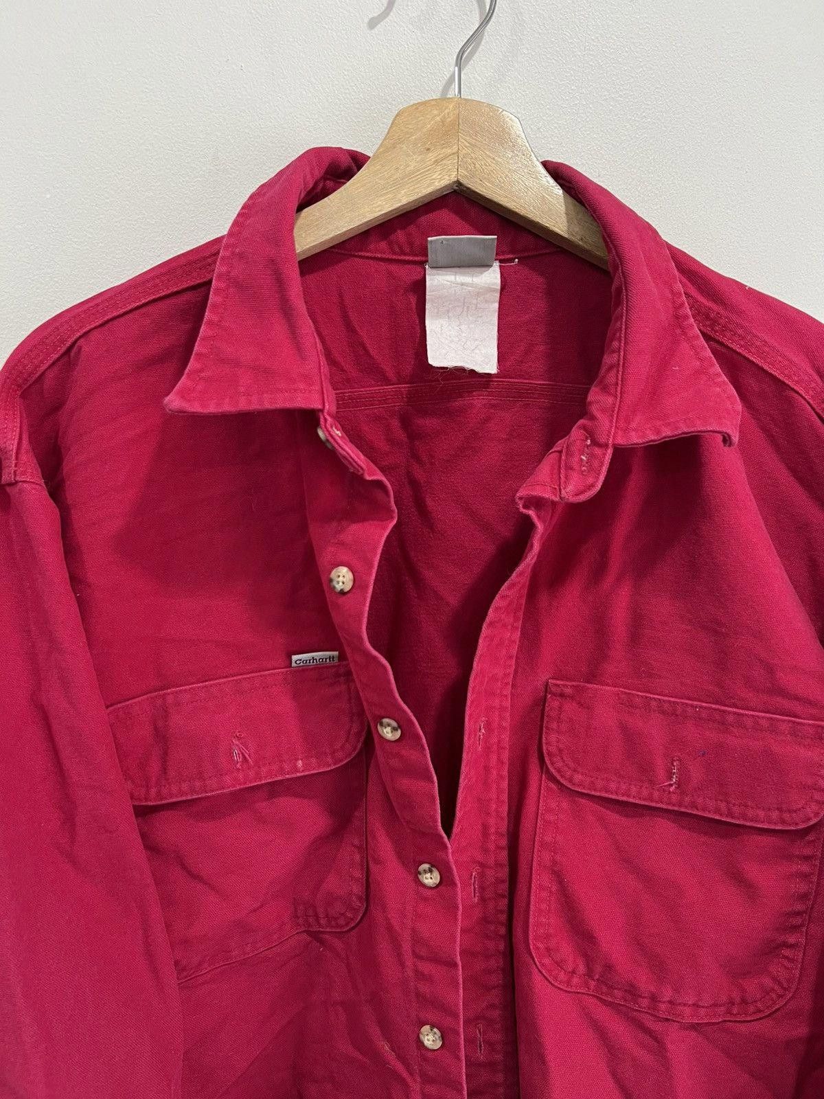 Vintage Vintage Carhartt Button Up Shirt 90s Size US L / EU 52-54 / 3 - 3 Thumbnail