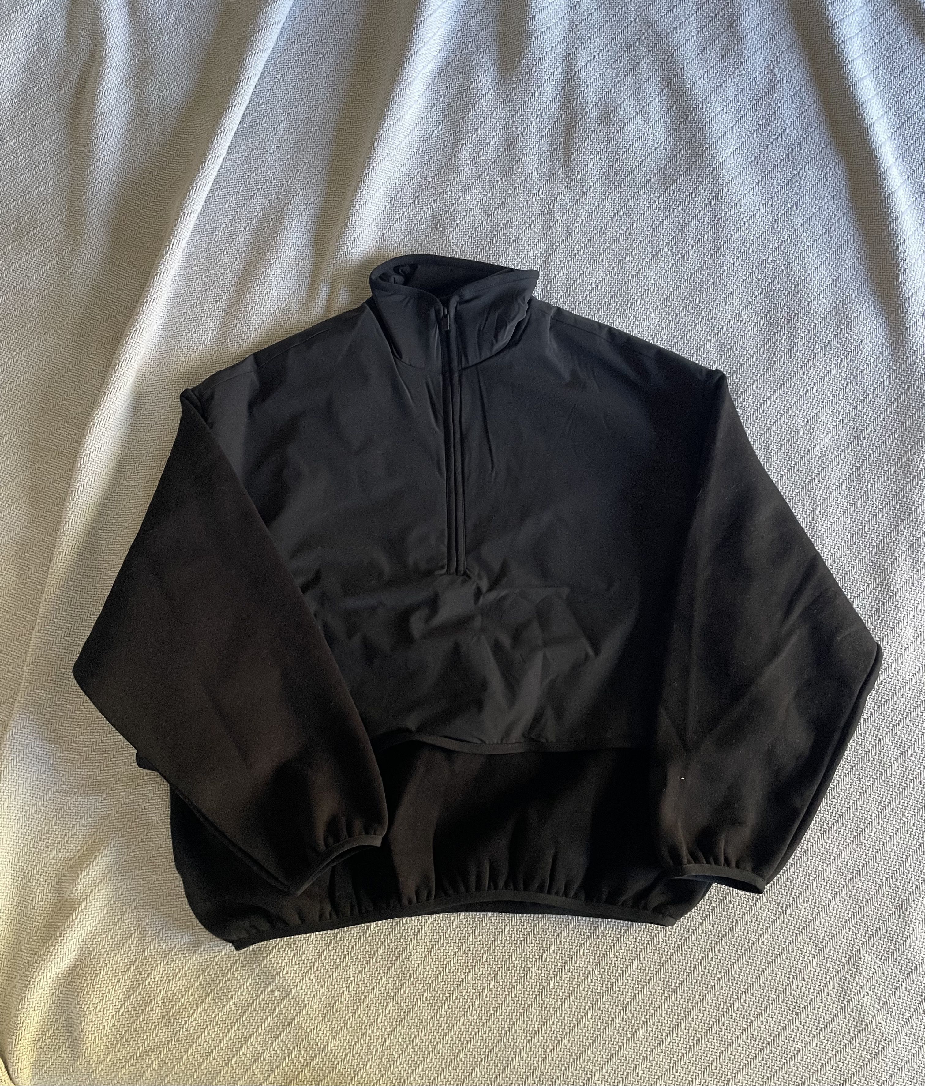 Nike x Fear of God FOG FW18 Half-Zip Pullover Oversized Black Jacket fashion Small