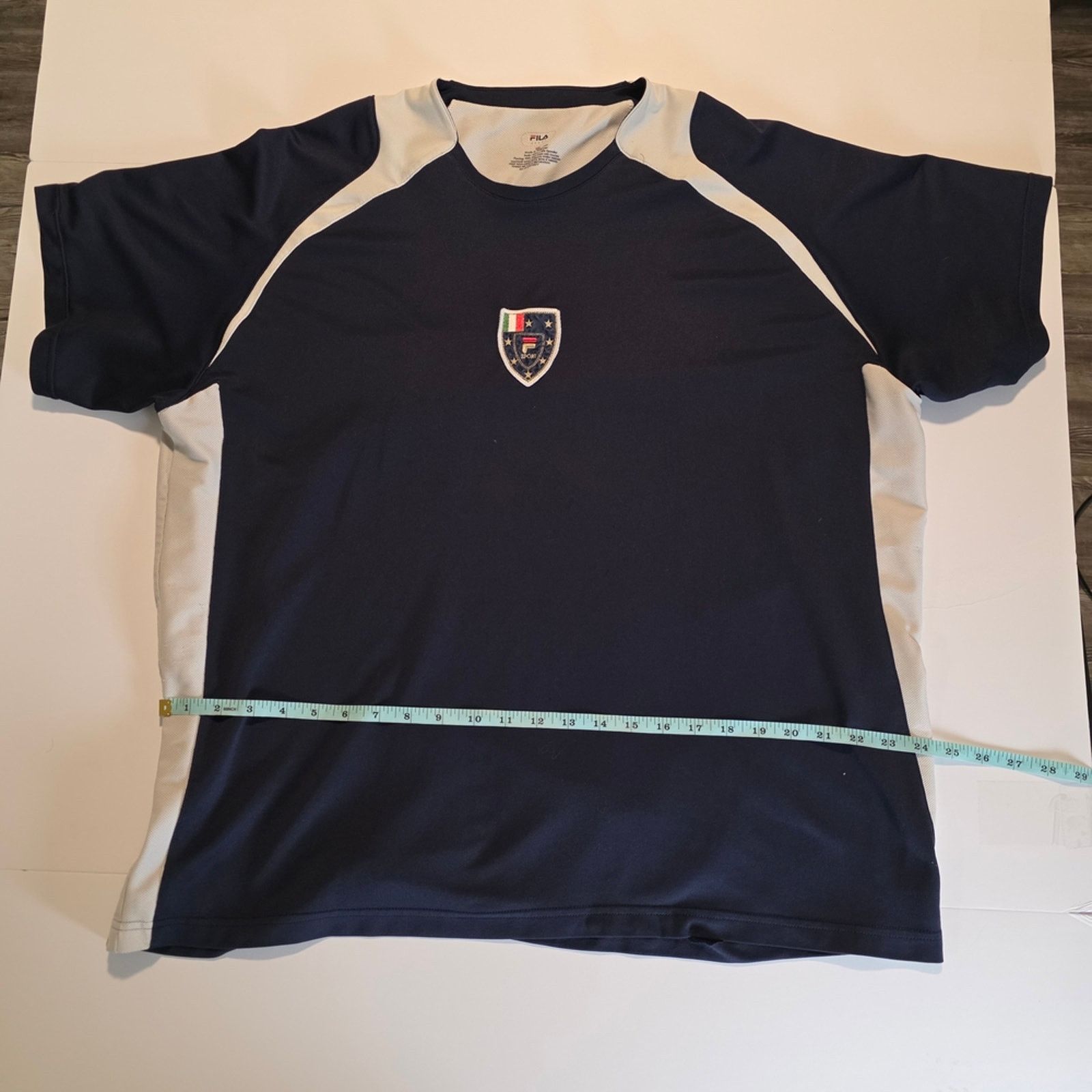 Fila Fila Navy and White Men's Jersey XXL Size US XXL / EU 58 / 5 - 2 Thumbnail