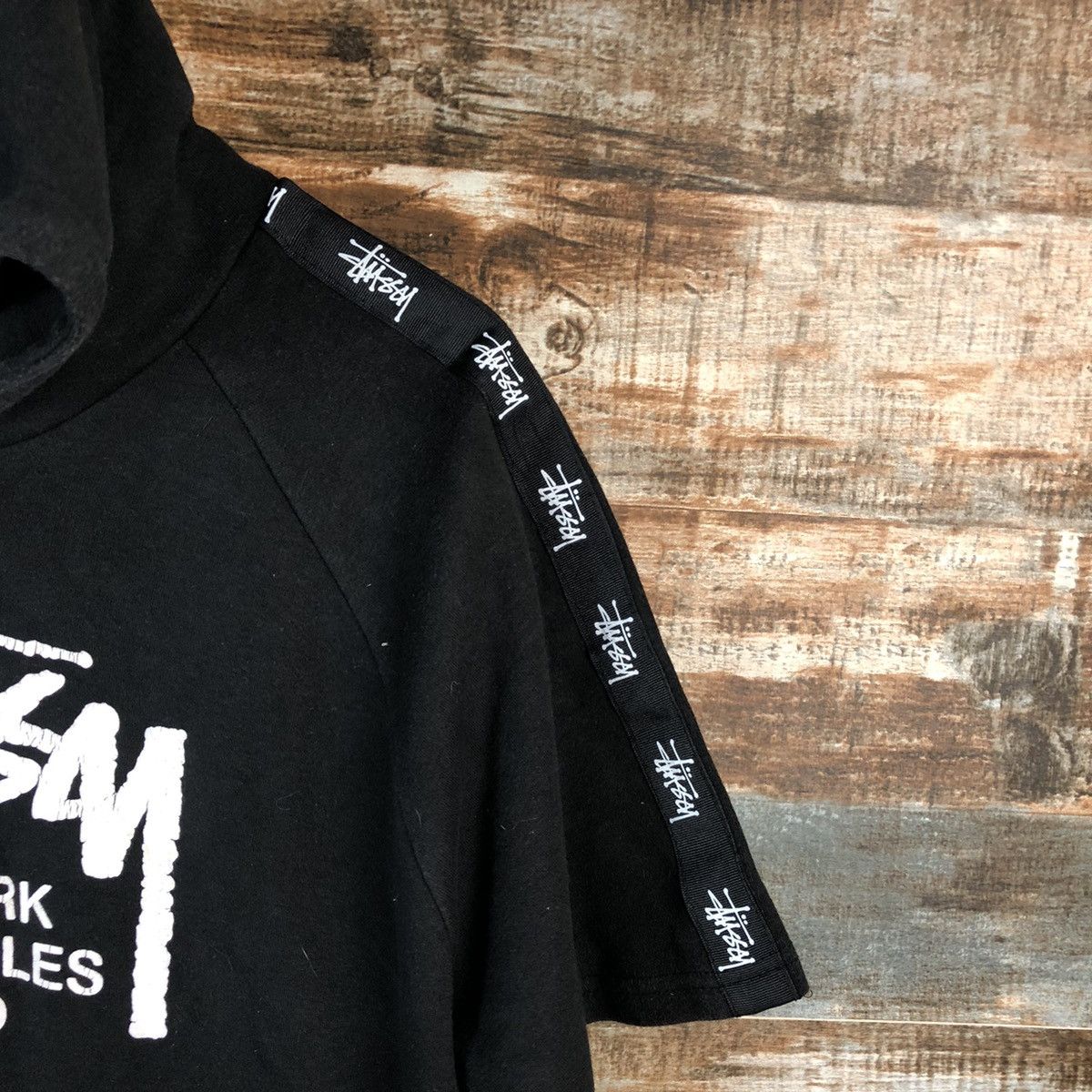 Stussy DL Stussy short sleeve Black Hoodie #A2553 Size US L / EU 52-54 / 3 - 8 Thumbnail