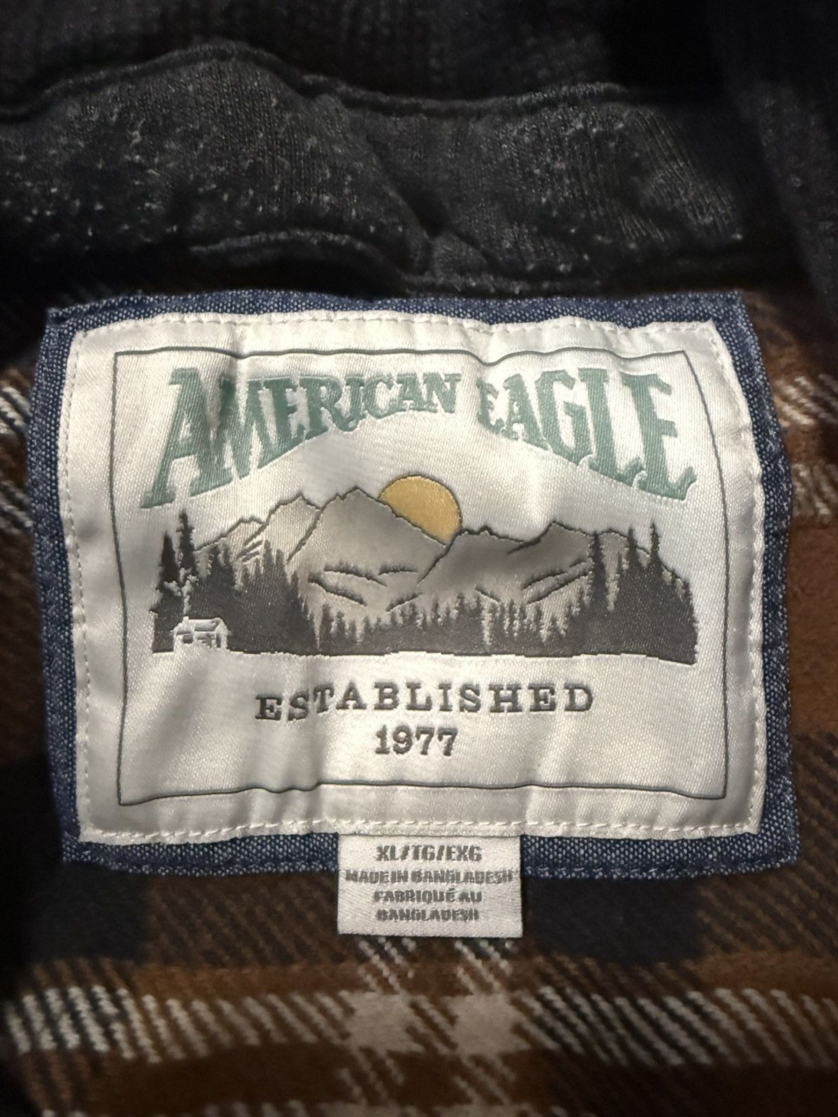 American Eagle Outfitters American eagle flannel hoodie Size US XL / EU 56 / 4 - 3 Thumbnail