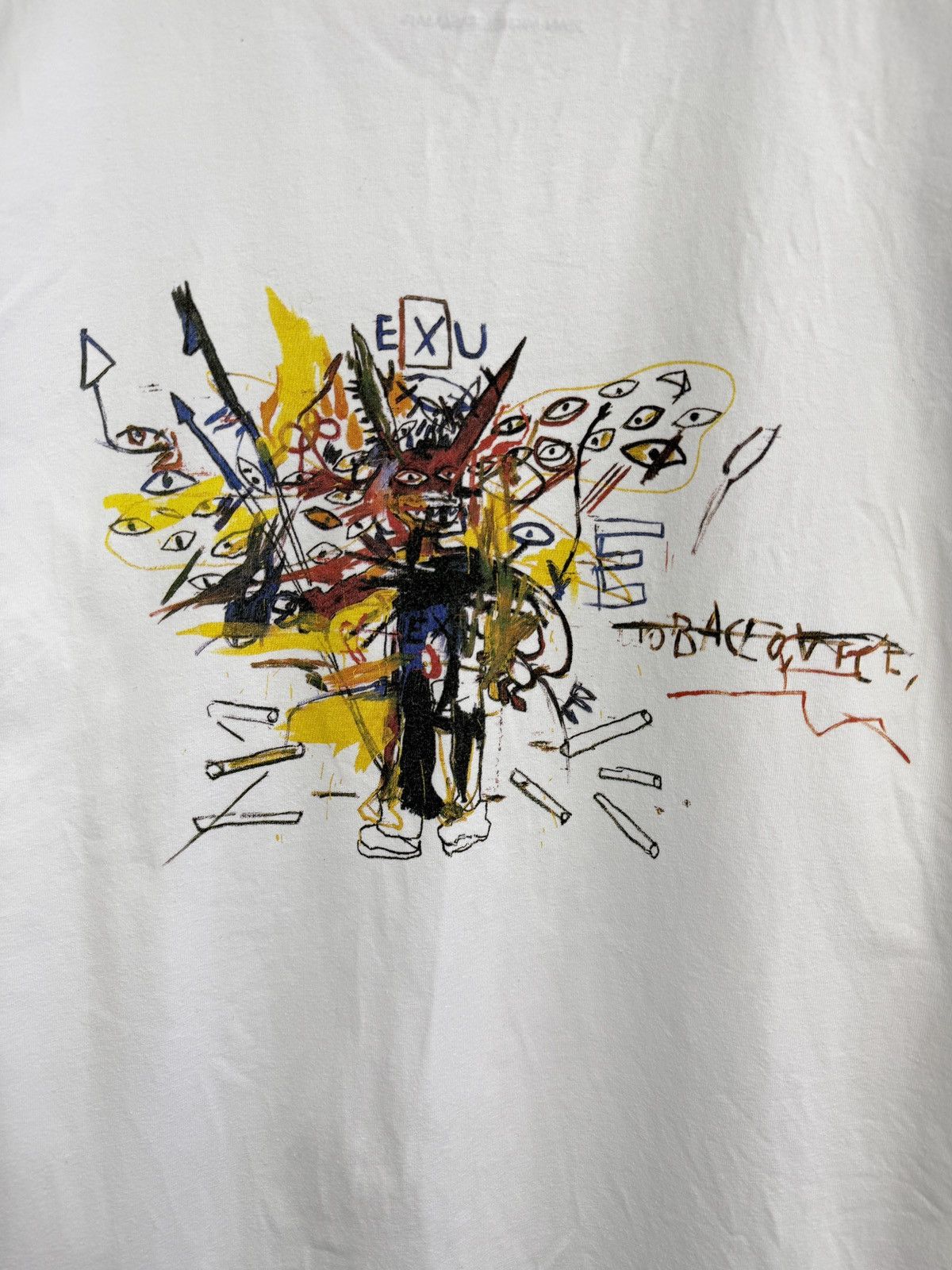 Uniqlo Y2K Uniqlo Jean Michel Basquiat Avant Garde Art T-Shirt Rare Size US XL / EU 56 / 4 - 5 Thumbnail