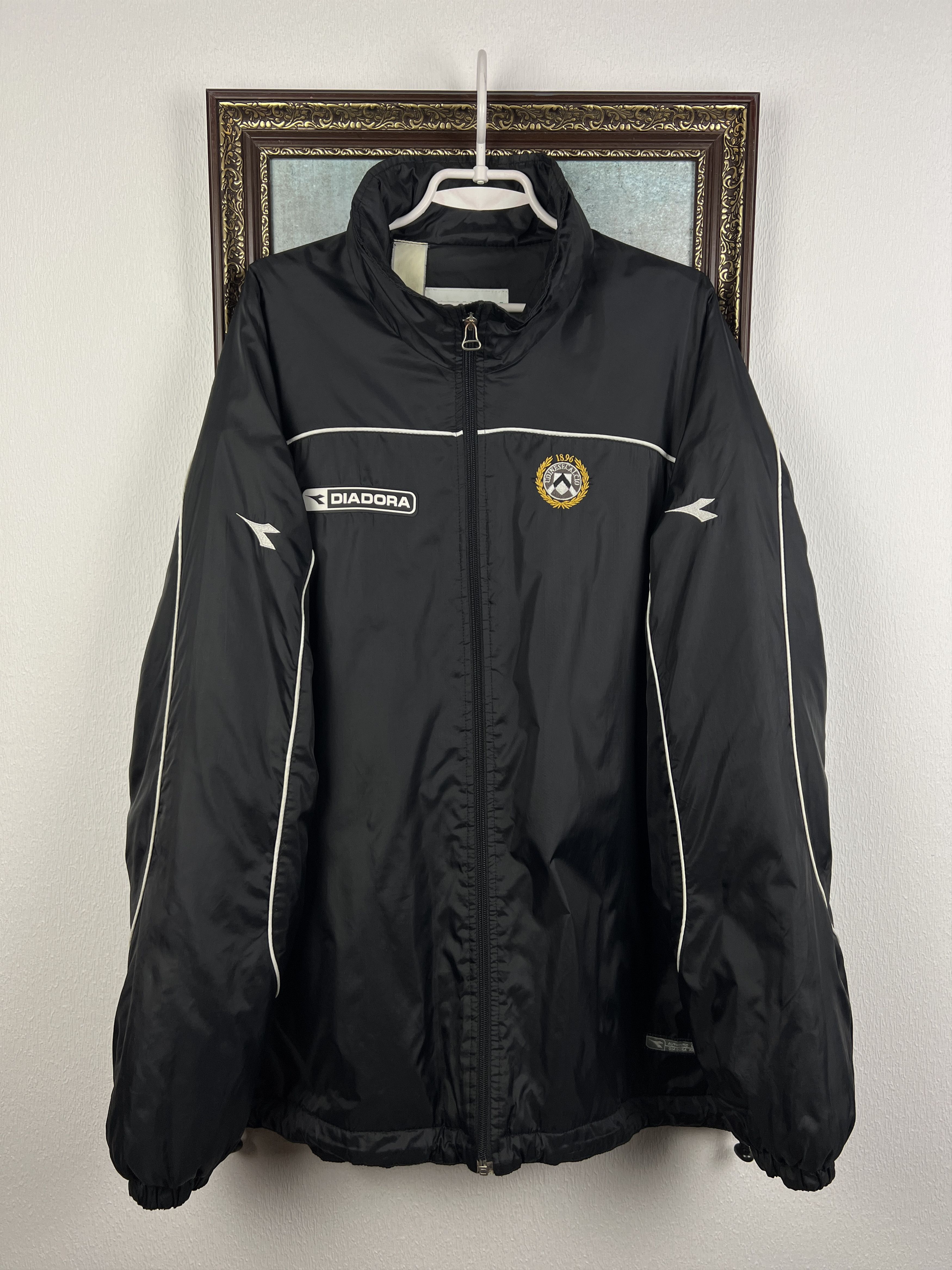 Diadora Vintage Udinese Football Jacket Soccer Track Top Maglia Rare Size US XXL / EU 58 / 5 - 1 Thumbnail