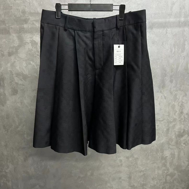 Louis Vuitton Louis Vuitton Black checkerboard full logo trouser skirt 25 Size 36" / US 14 / IT 50 - 1 Thumbnail