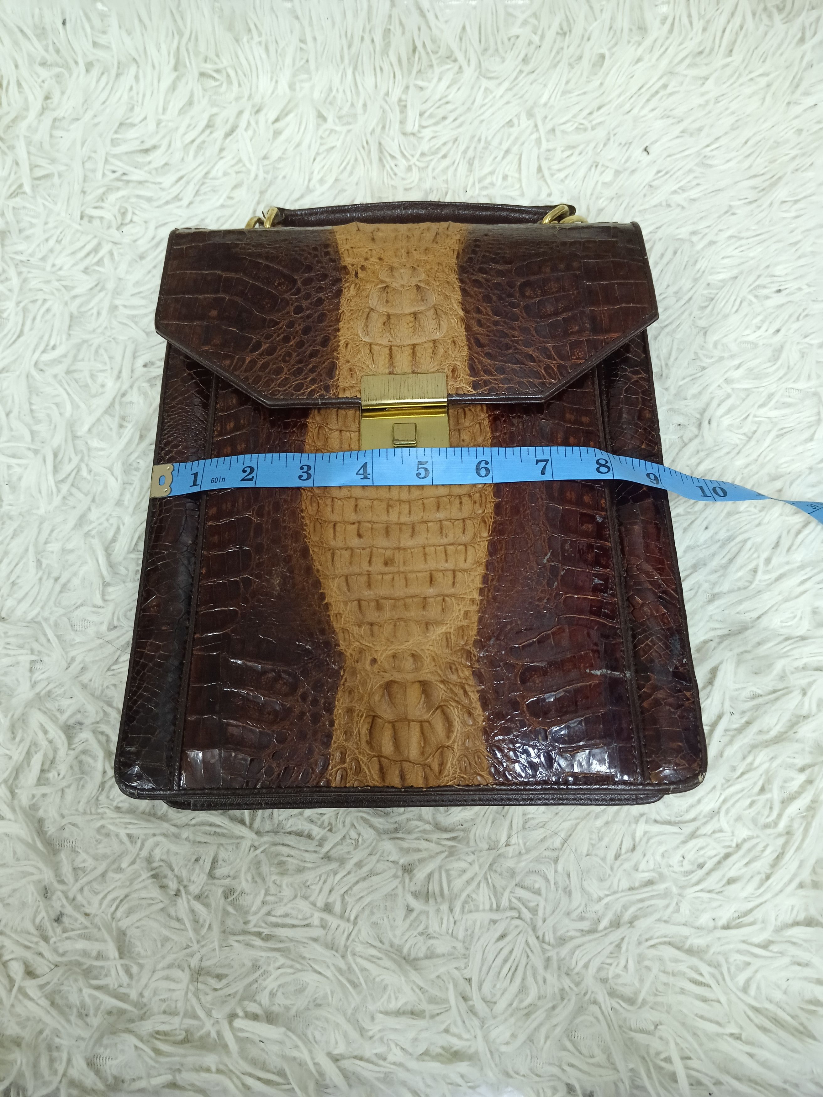 Leather GENUINE LEATHER CROC0DILE🐊SKIN Size ONE SIZE - 8 Thumbnail