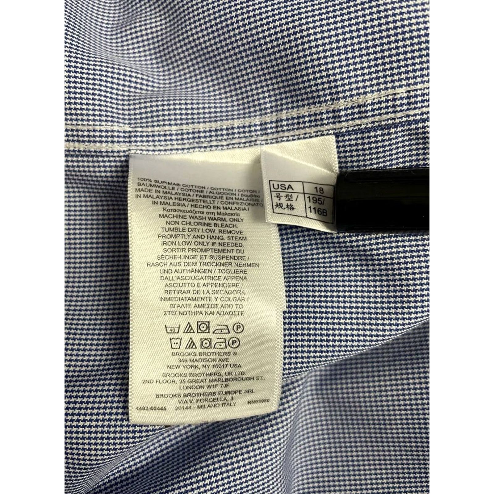 Brooks Brothers Brooks Brothers Mens Button-Up Shirt Size 34 Blue Striped Long Sleeve Button-Down Collared Regular Fit Shirt Size US S / EU 44-46 / 1 - 5 Thumbnail