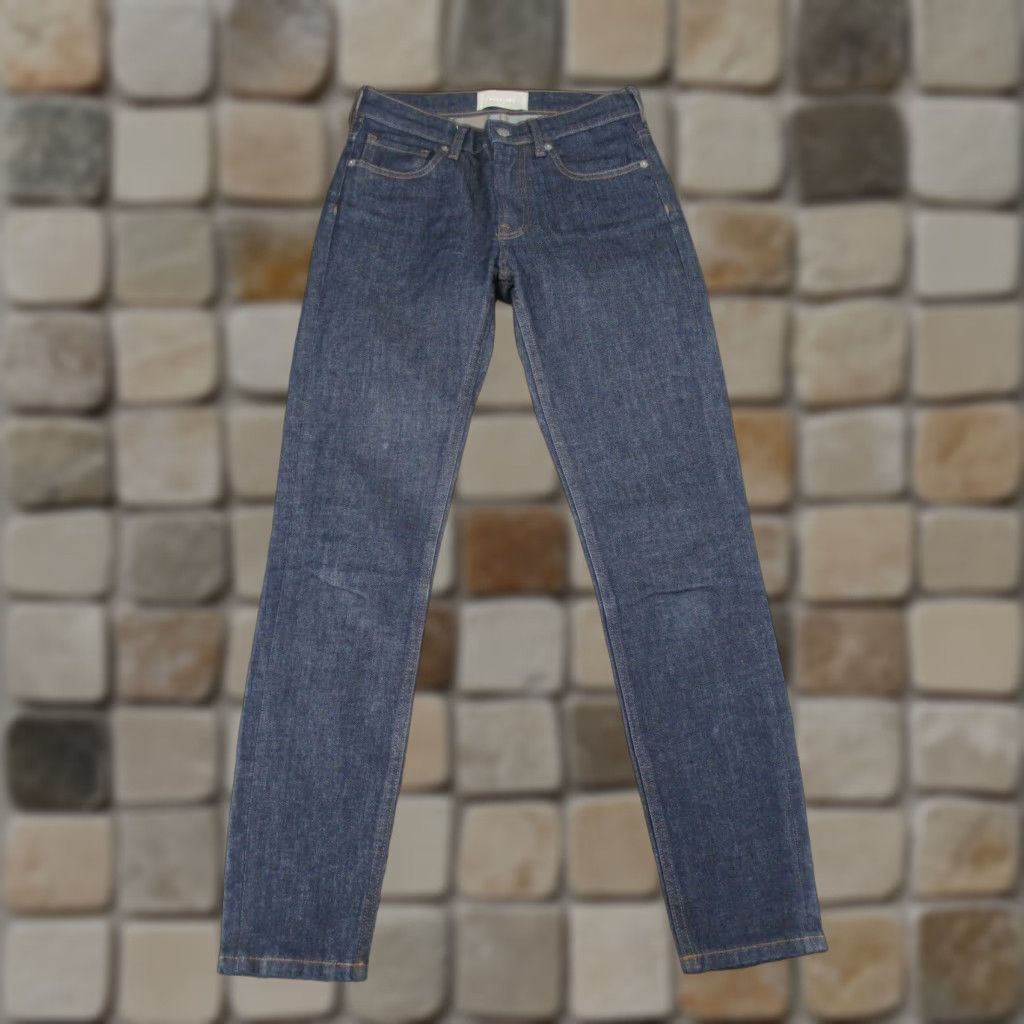 Everlane Everlane Jeans Skinny Women's 25 Dark Wash Denim Mid Rise Zip Zipper Blue Regular Size Size 42" / US 20 - 1 Thumbnail