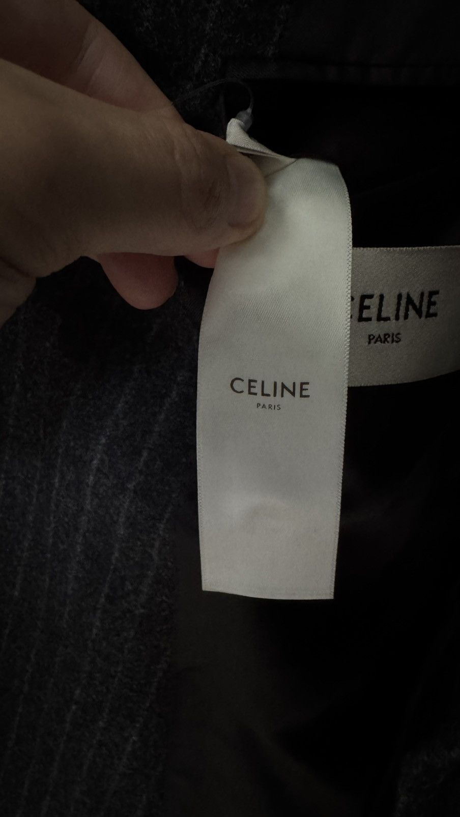 Celine Celine Grey Stripe Blazer sz40 Size 40R - 5 Thumbnail