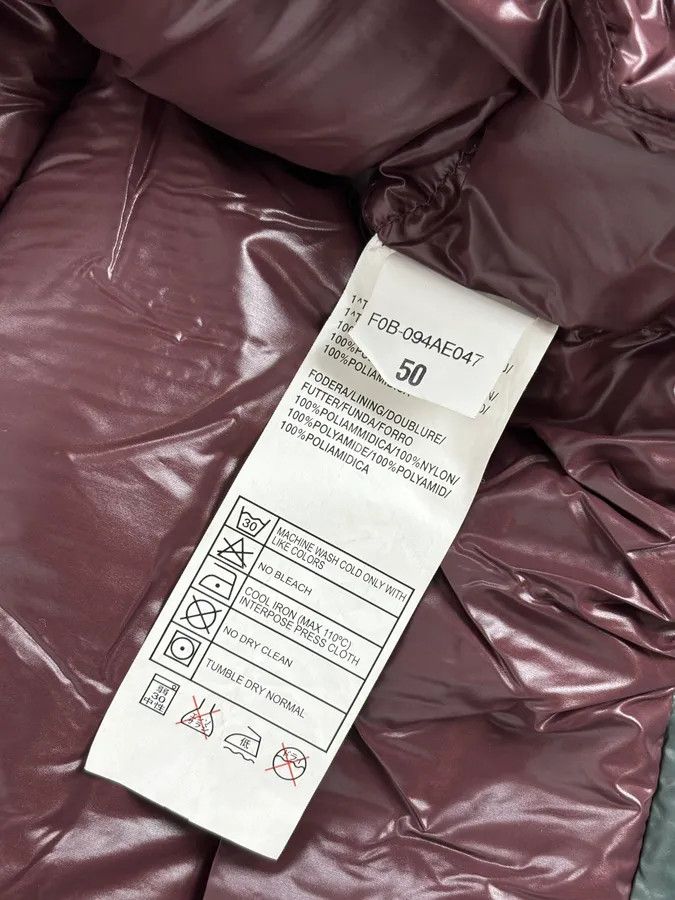 Vintage Massimo Rebecchi Green & Bordeaux Extra Hooded Puffer Jacket Size US M / EU 48-50 / 2 - 13 Thumbnail