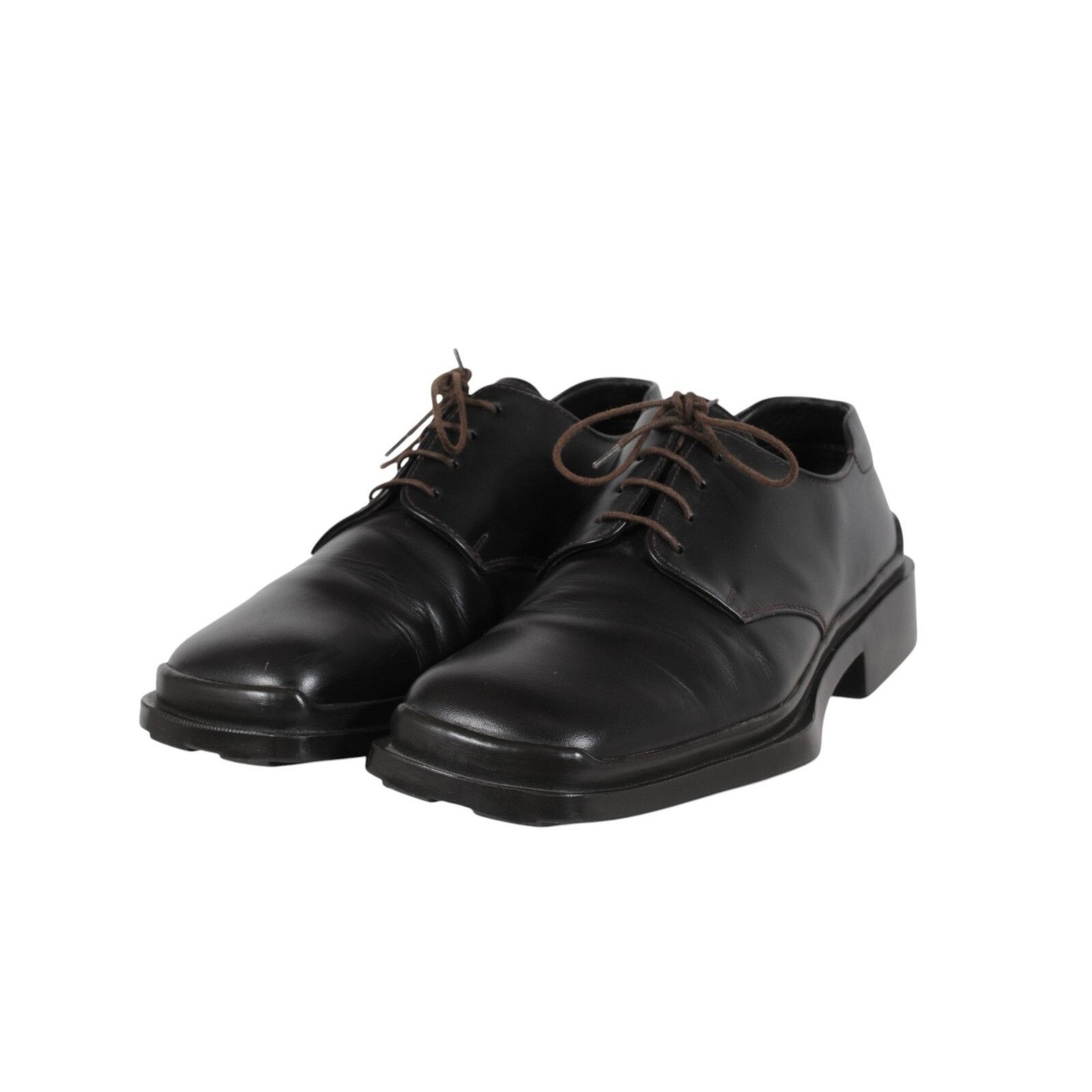 Prada Prada AW99 Vtg Square Toe Lace Up 11 UK 10 Dark Brown Leathe Size US 11 / EU 44 - 3 Thumbnail