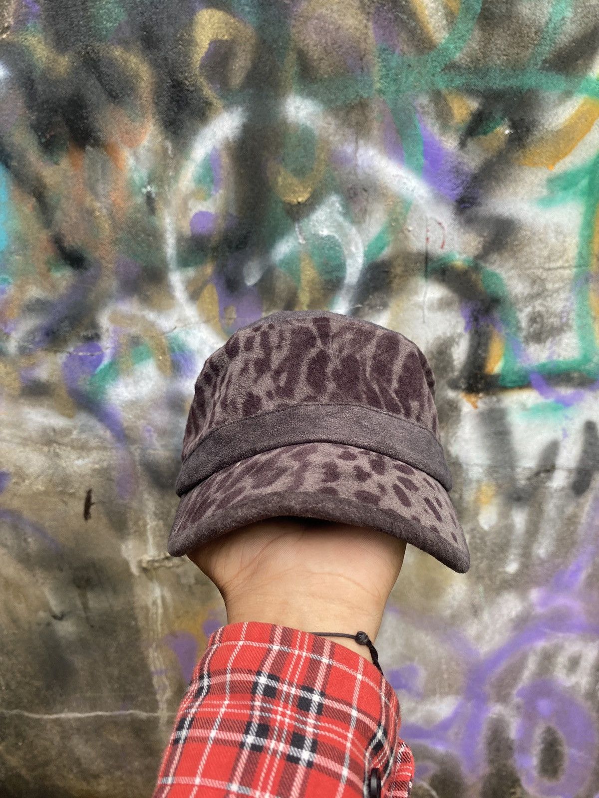 Japanese Brand 🖤 commando hats leopard motif kmrii lgb style Size ONE SIZE - 4 Thumbnail