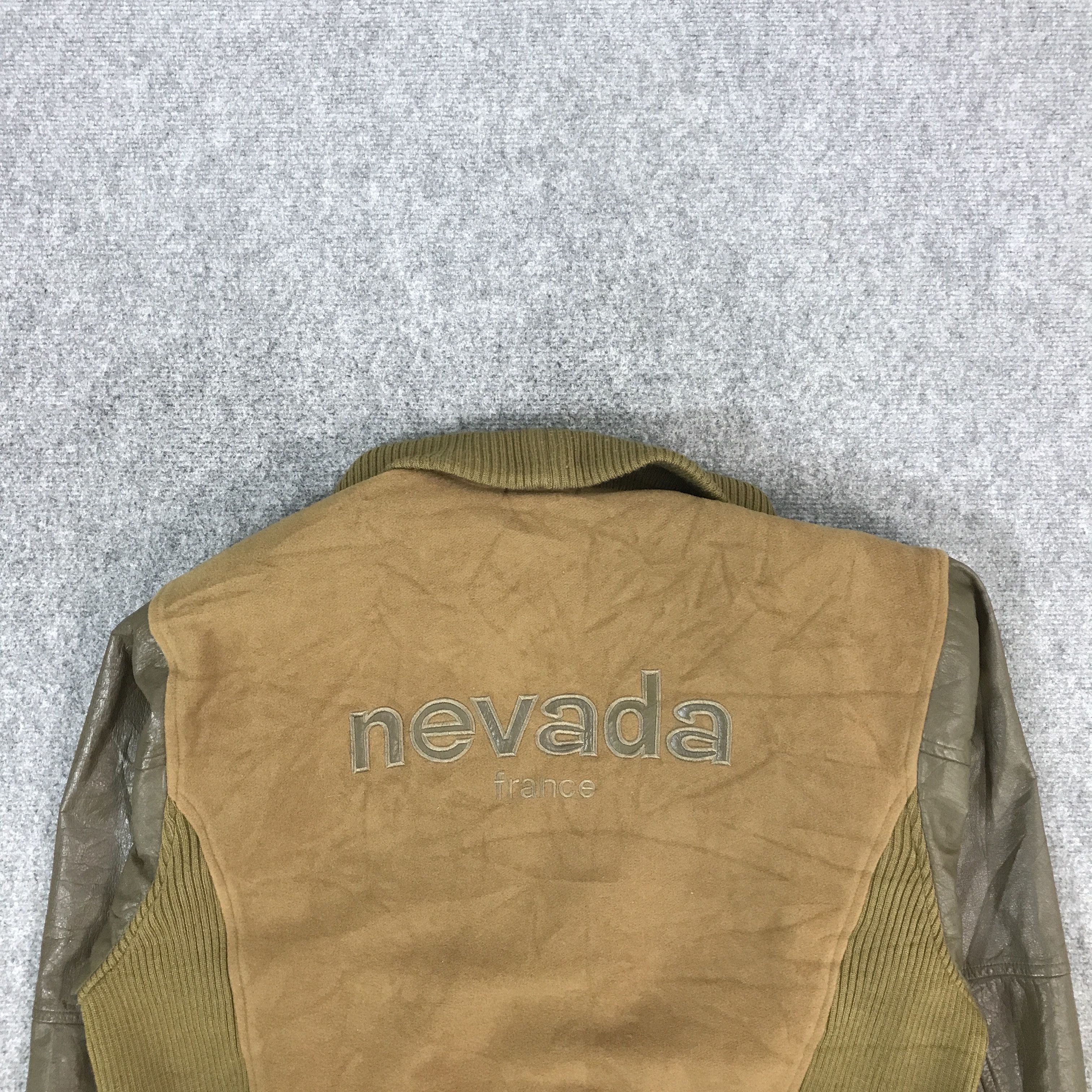 Japanese Brand NEVADA KNITWEAR SLEEVE LEATHER JACKET Size US L / EU 52-54 / 3 - 4 Thumbnail