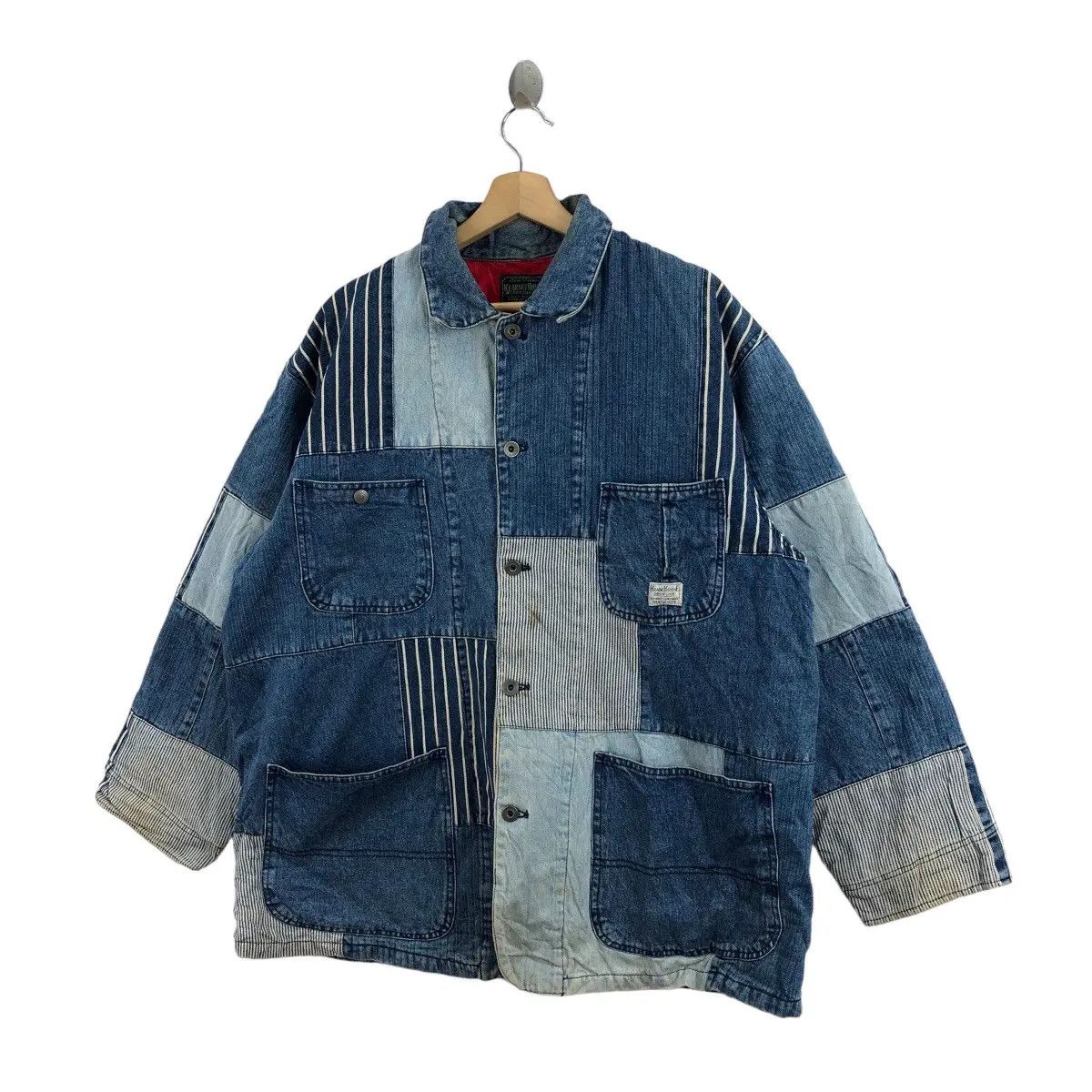 Vintage Vtg 80’ KEARNEY HOUSE Boro Sashiko Patchwork Denim Jeans Size US L / EU 52-54 / 3 - 5 Thumbnail