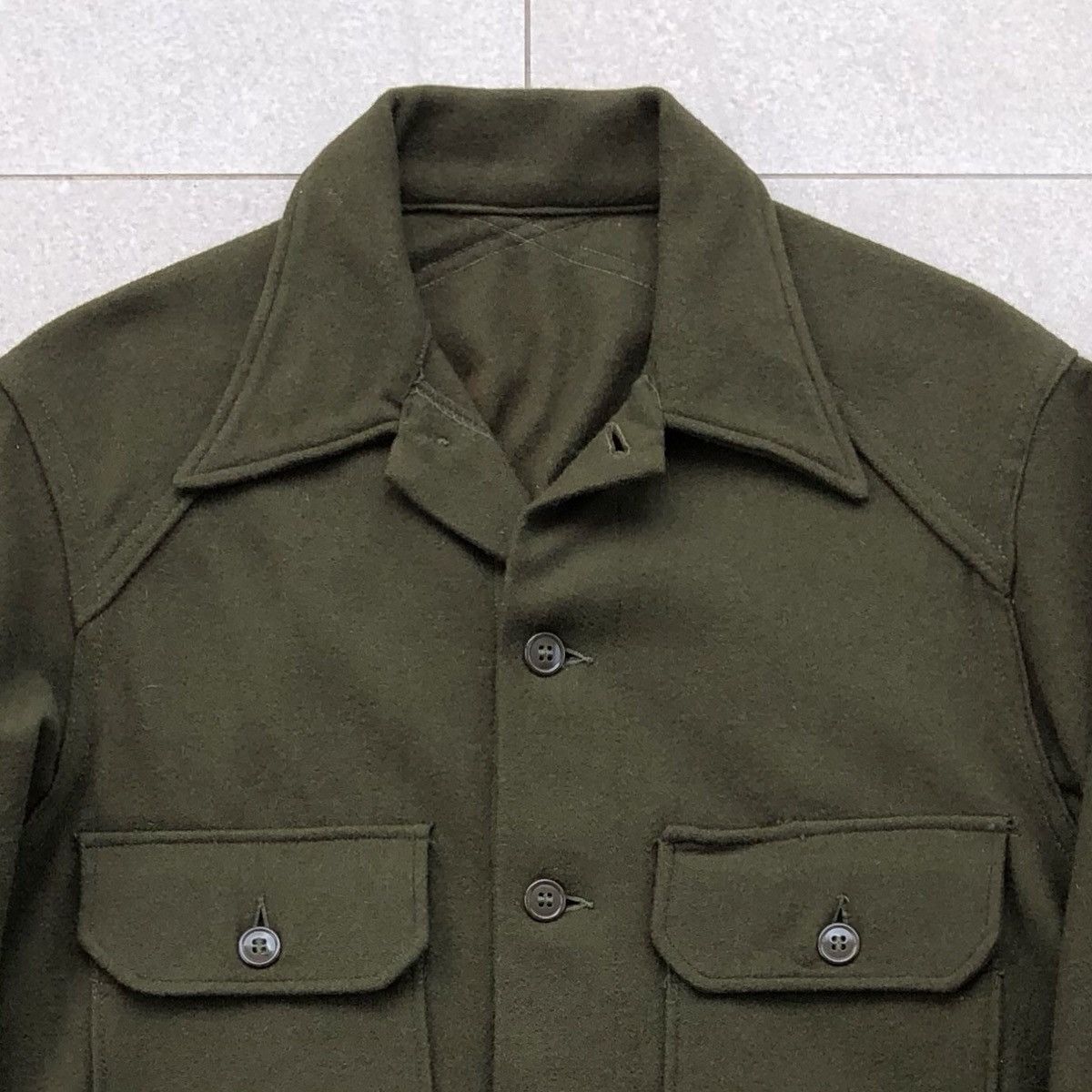 Vintage Vintage Authentic Us Military OG-108 Olive Wool Jacket Size US M / EU 48-50 / 2 - 8 Thumbnail