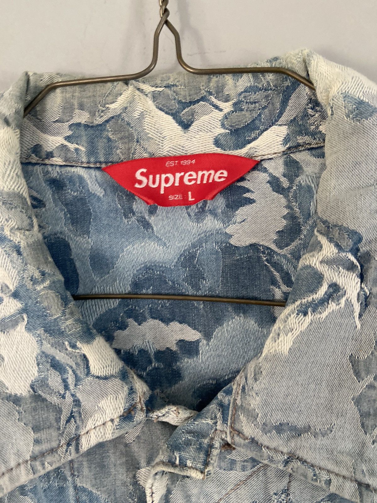 Supreme Supreme Cherub Denim Trucker Jacket FW16 Angels Size US L / EU 52-54 / 3 - 4 Thumbnail