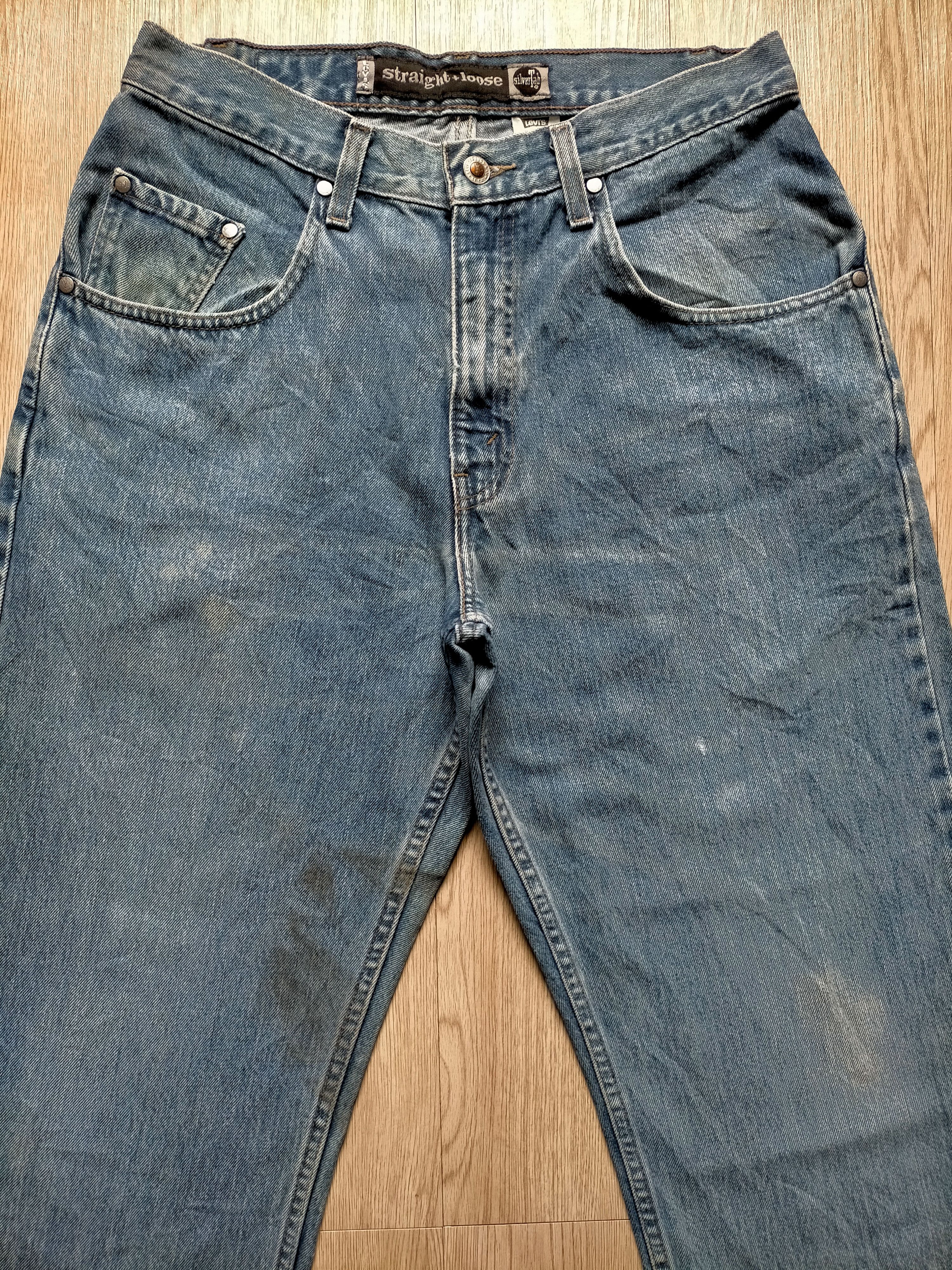 Levi's Vintage 90s Levis Silvertab Loose Straight Jeans Size US 31 - 6 Thumbnail