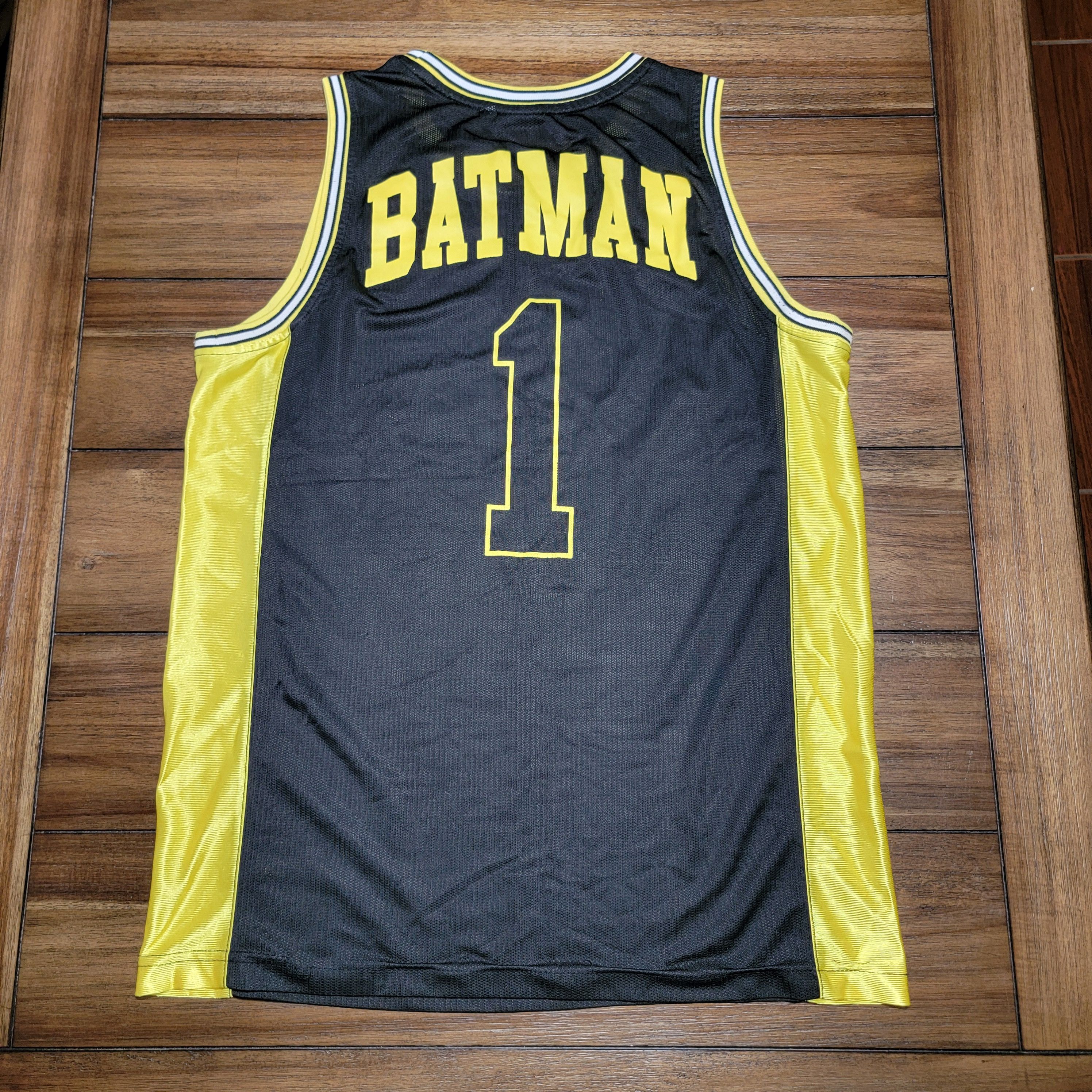 DC Comics Batman Tank Jersey Black w/ Yellow Trim - Size M Size US M / EU 48-50 / 2 - 4 Thumbnail