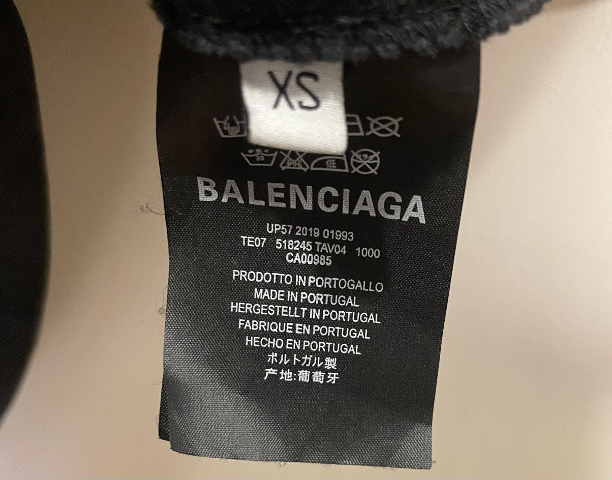 Balenciaga Balenciaga Wheat Ear Washed Black Tee Size US XS / EU 42 / 0 - 4 Thumbnail