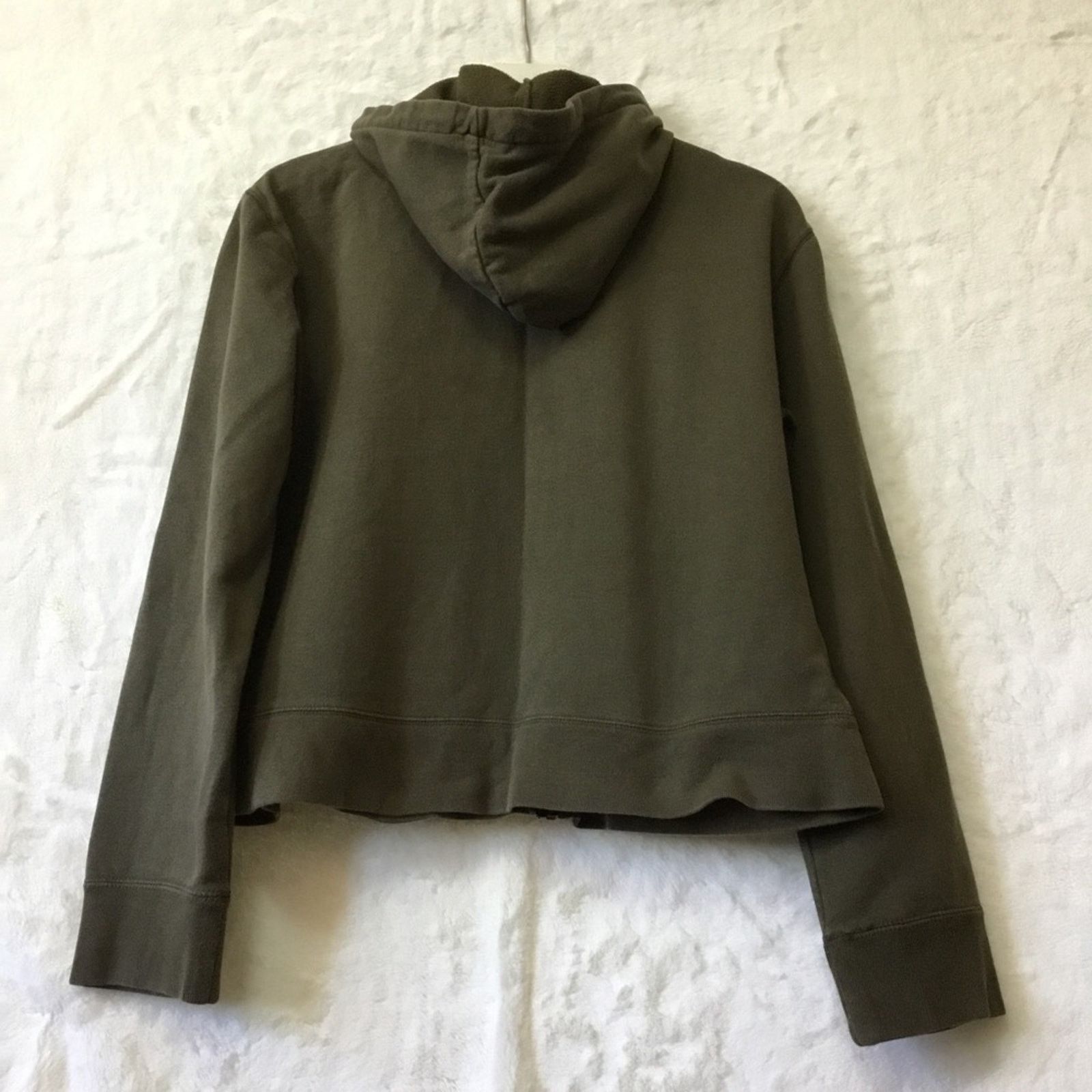 DKNY DKNY Olive Full-Zip Hoodie Size M / US 6-8 / IT 42-44 - 4 Thumbnail