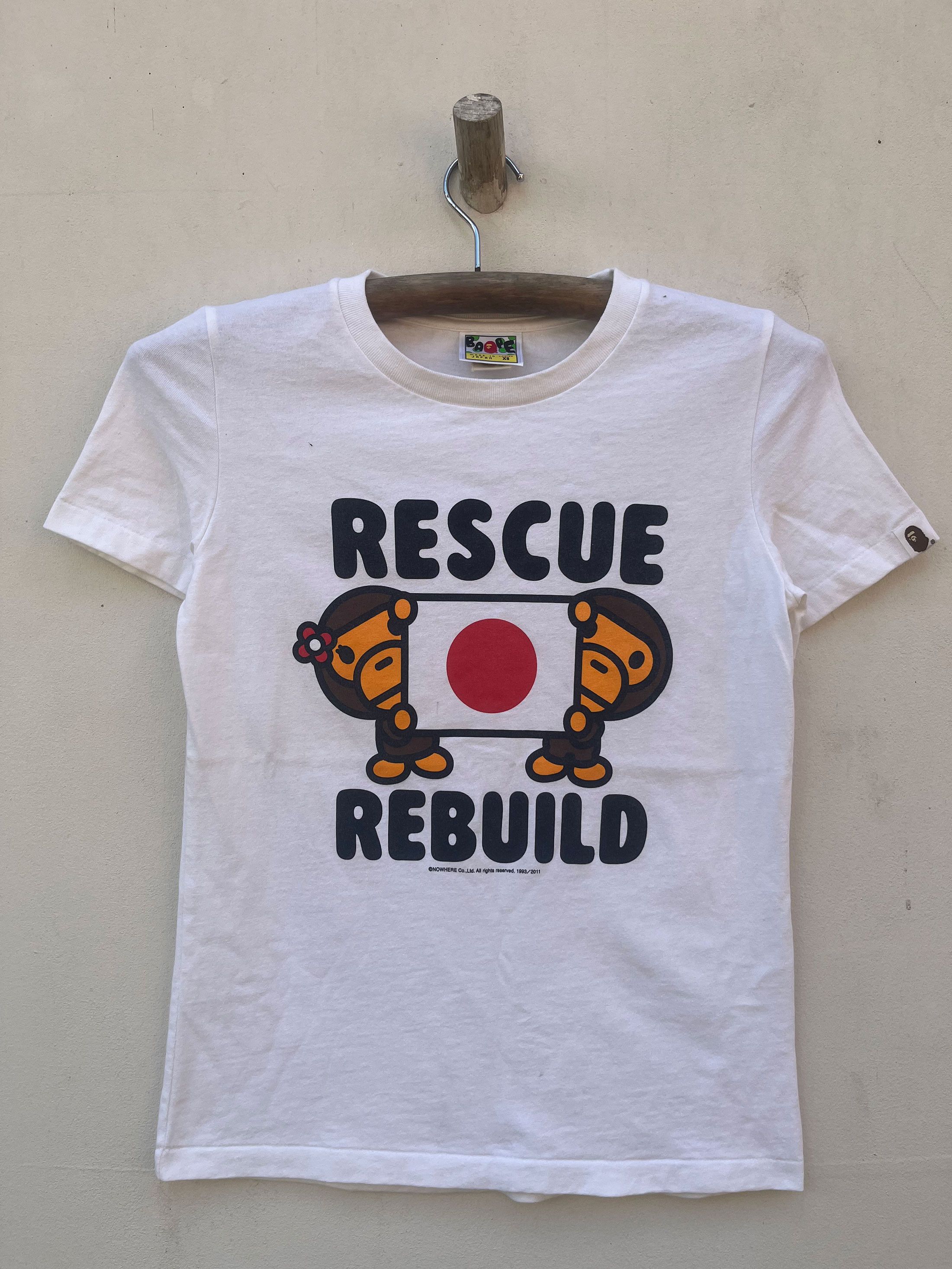 Bape Bathing Ape Japan 2011 Hurricane Earthquake Size XS / US 0-2 / IT 36-38 - 1 Thumbnail