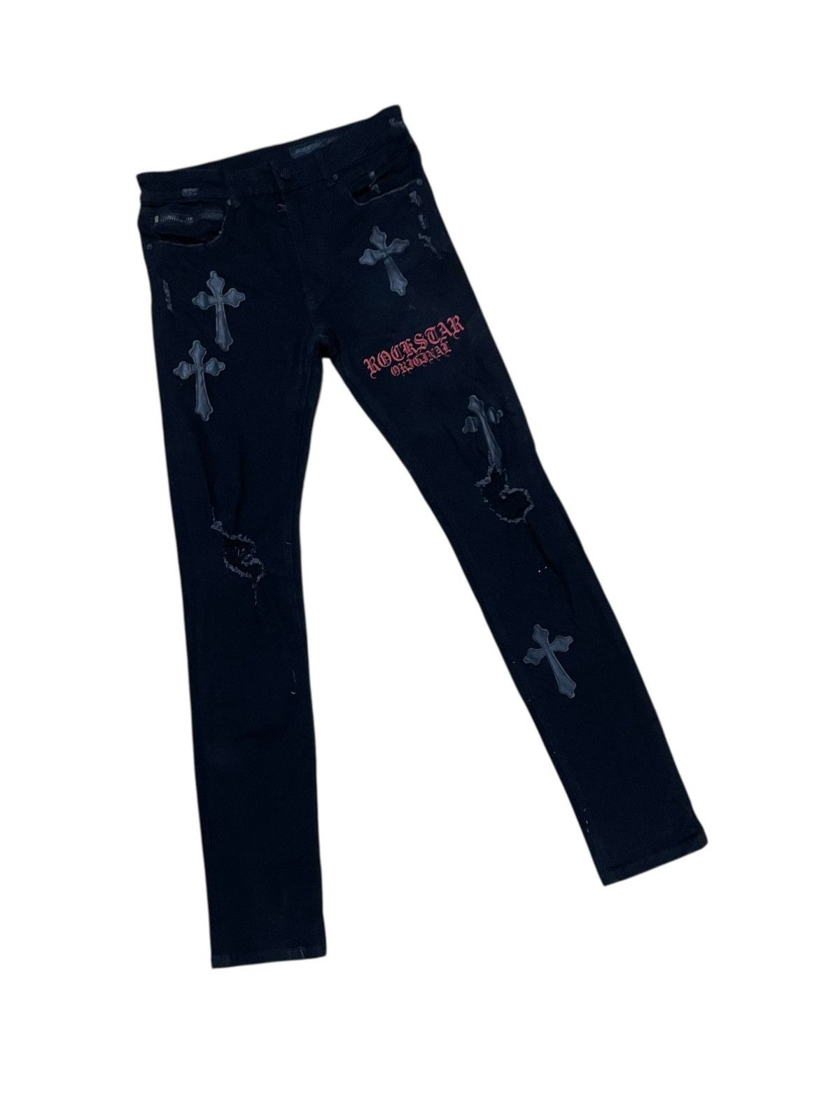 If Six Was Nine Rockstar Original Natural Selection 2.0 Stretch Skinny Jeans Size US 30 / EU 46 - 4 Thumbnail