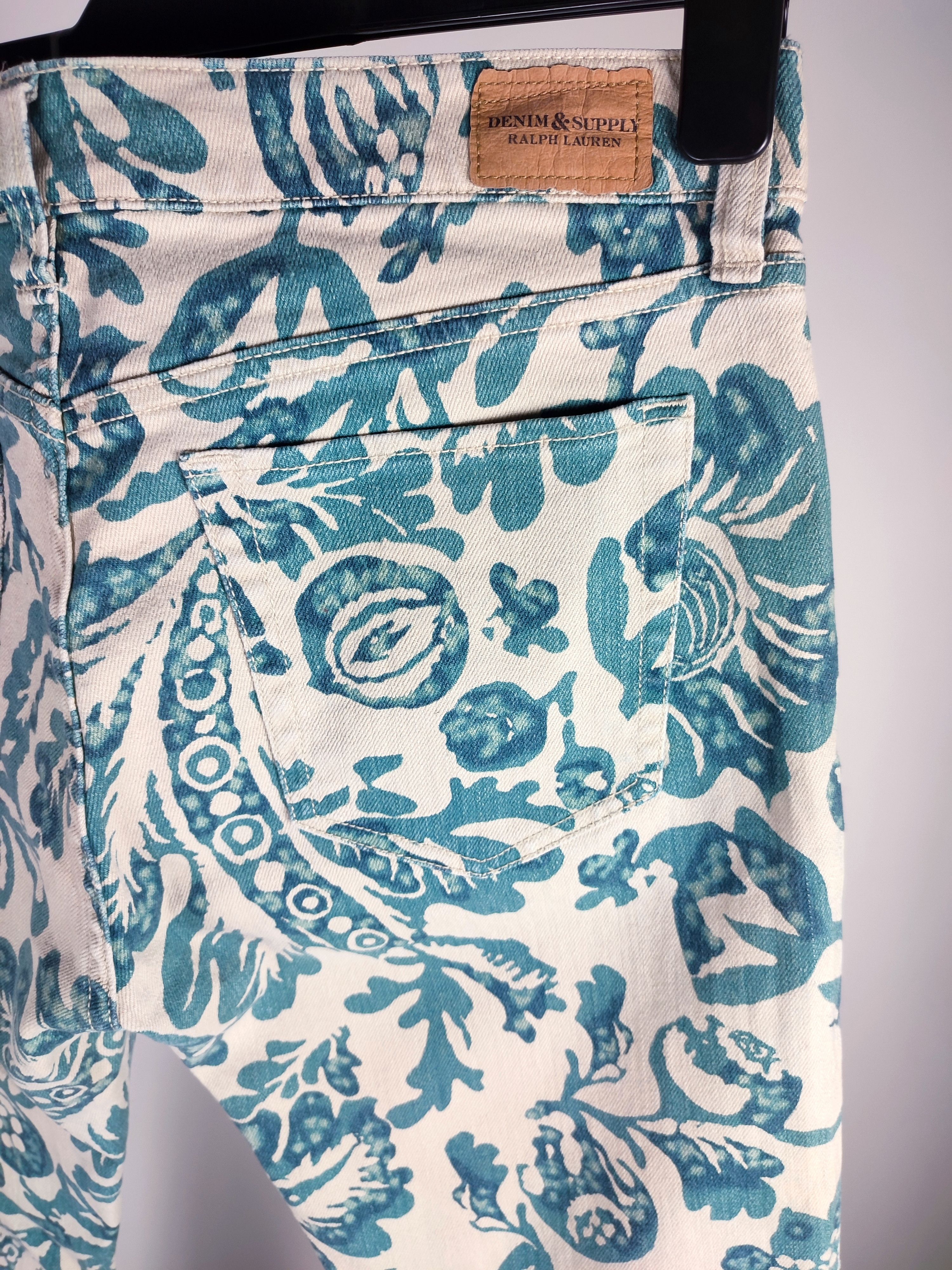 Denim & Supply Ralph Lauren Polo Ralph Lauren floral print slim denim pants Size 30" / US 8 / IT 44 - 13 Thumbnail