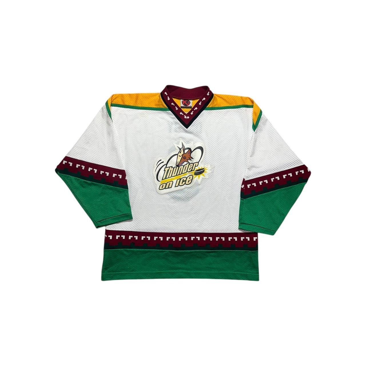 Ccm × NHL × Vintage Vintage Arizona Coyotes Thunder on Ice Hockey Jersey Size US XL / EU 56 / 4 - 1 Thumbnail