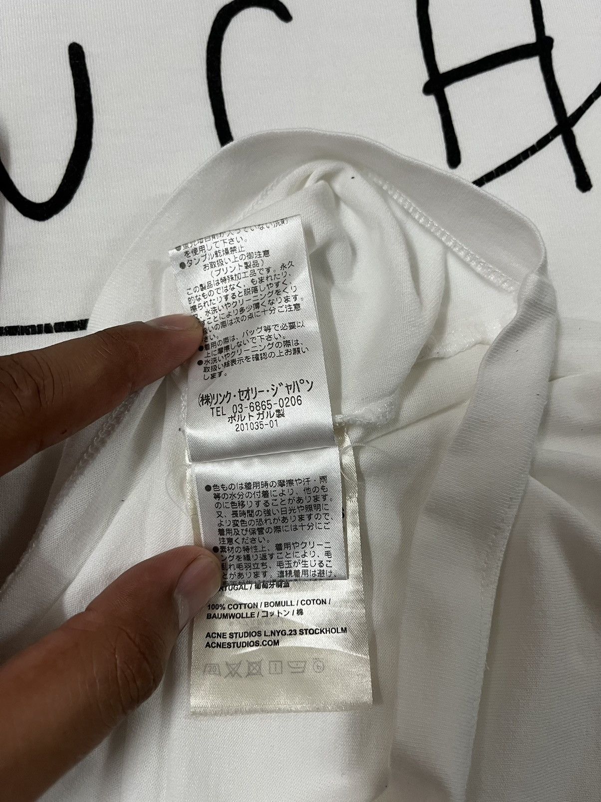 Acne Studios White Touch For Ladies Tshirt Size L / US 10 / IT 46 - 5 Thumbnail