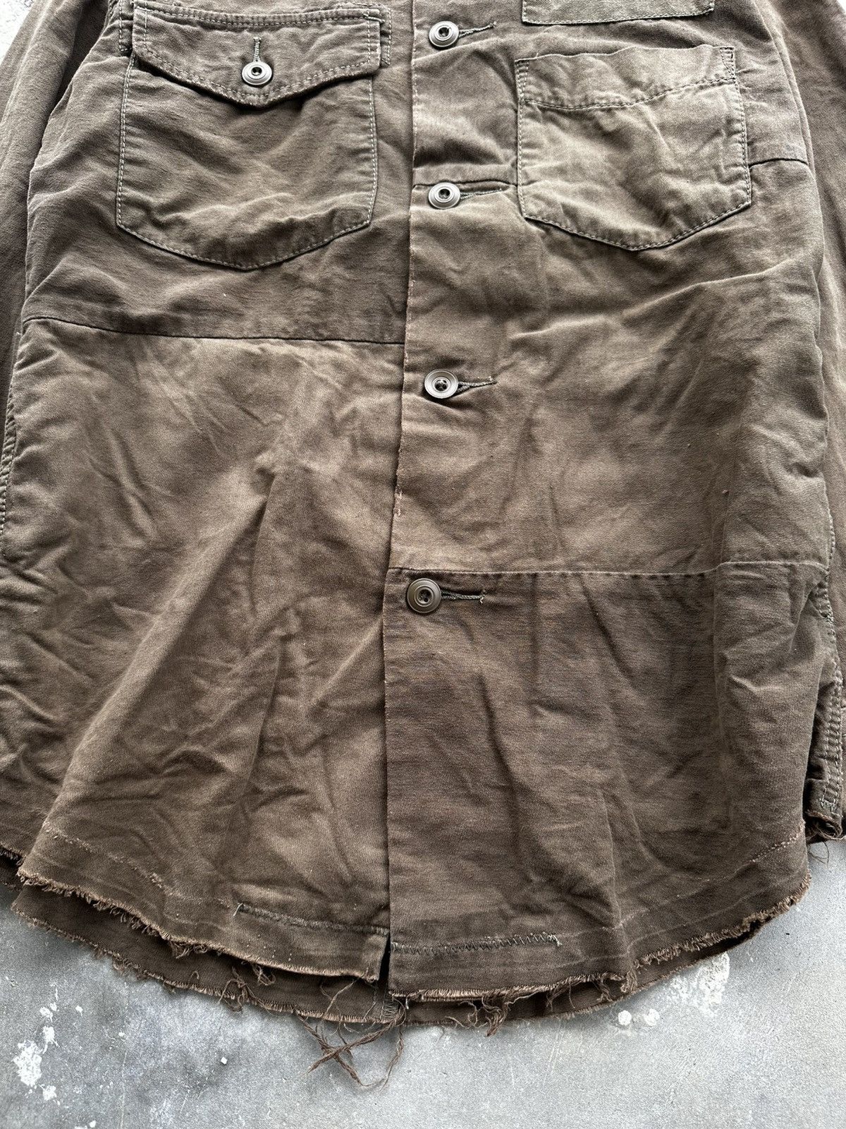 GOA GOA Military Patchwork Jacket Distressed Brown Size US M / EU 48-50 / 2 - 5 Thumbnail