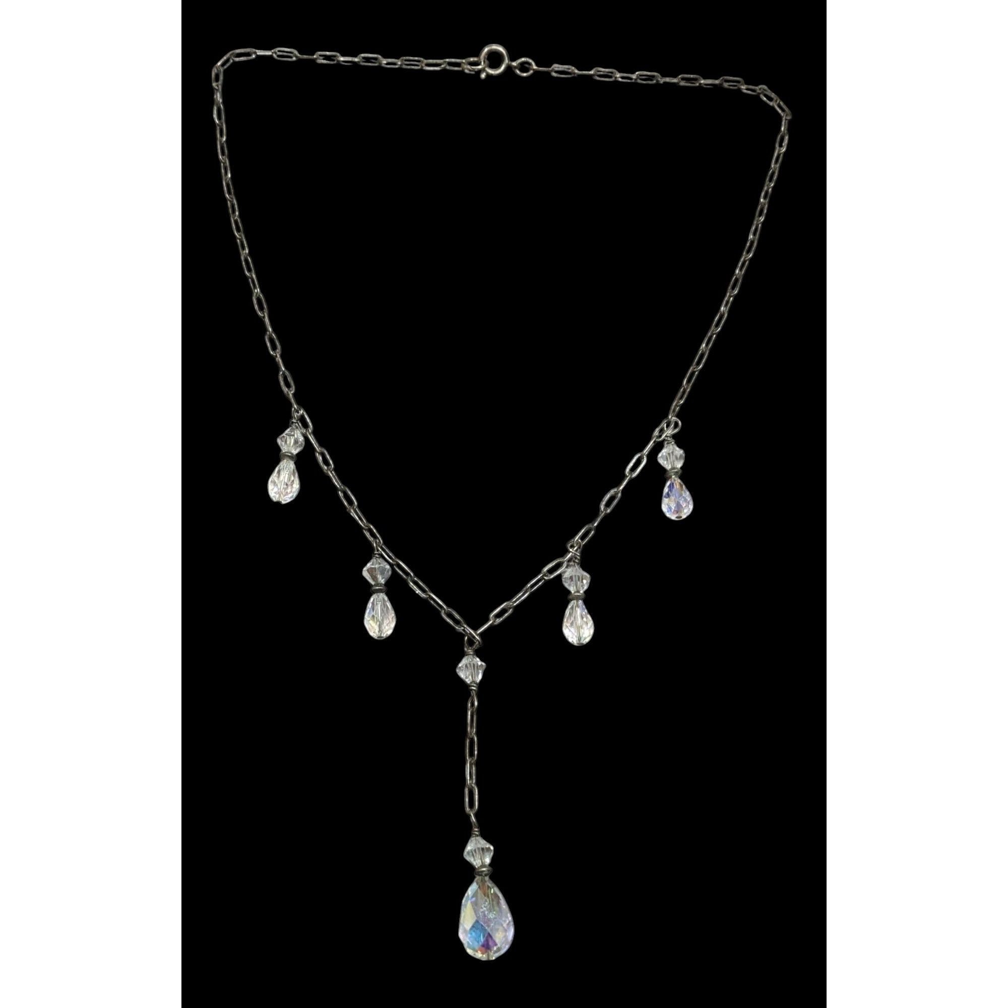 Other Aurora Borealis Crystal Teardrop Fantasy Necklace Size ONE SIZE - 1 Thumbnail