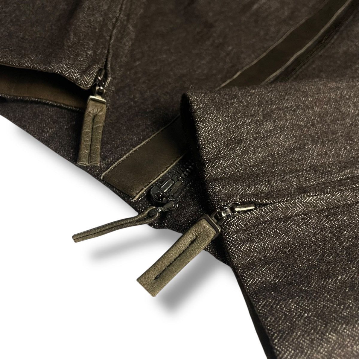 Krizia Uomo 🇯🇵 KRIZIA SHEEPSKIN COLLAR WOOL BLEND JACKET Size US XS / EU 42 / 0 - 5 Thumbnail