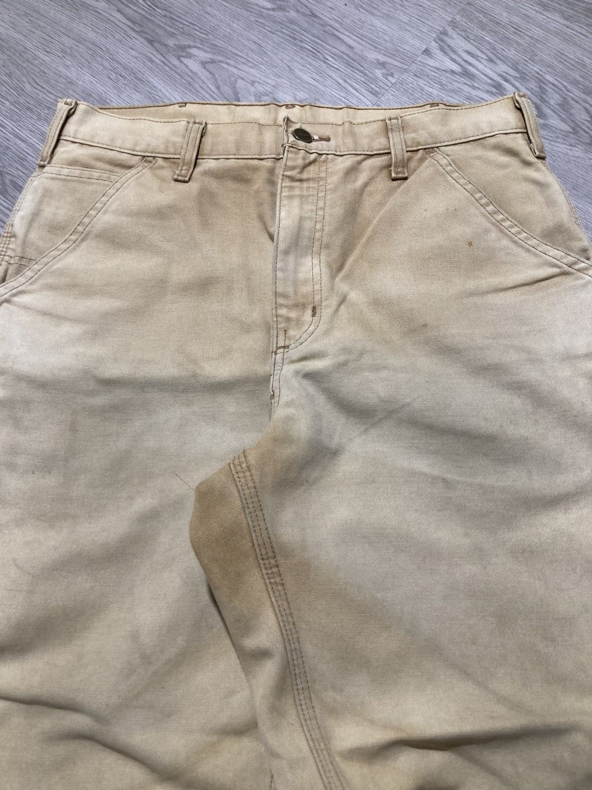 Carhartt 1990s Vintage Carhartt B11 BRN Carpenter Duck Pants Workwear Size US 32 / EU 48 - 13 Thumbnail