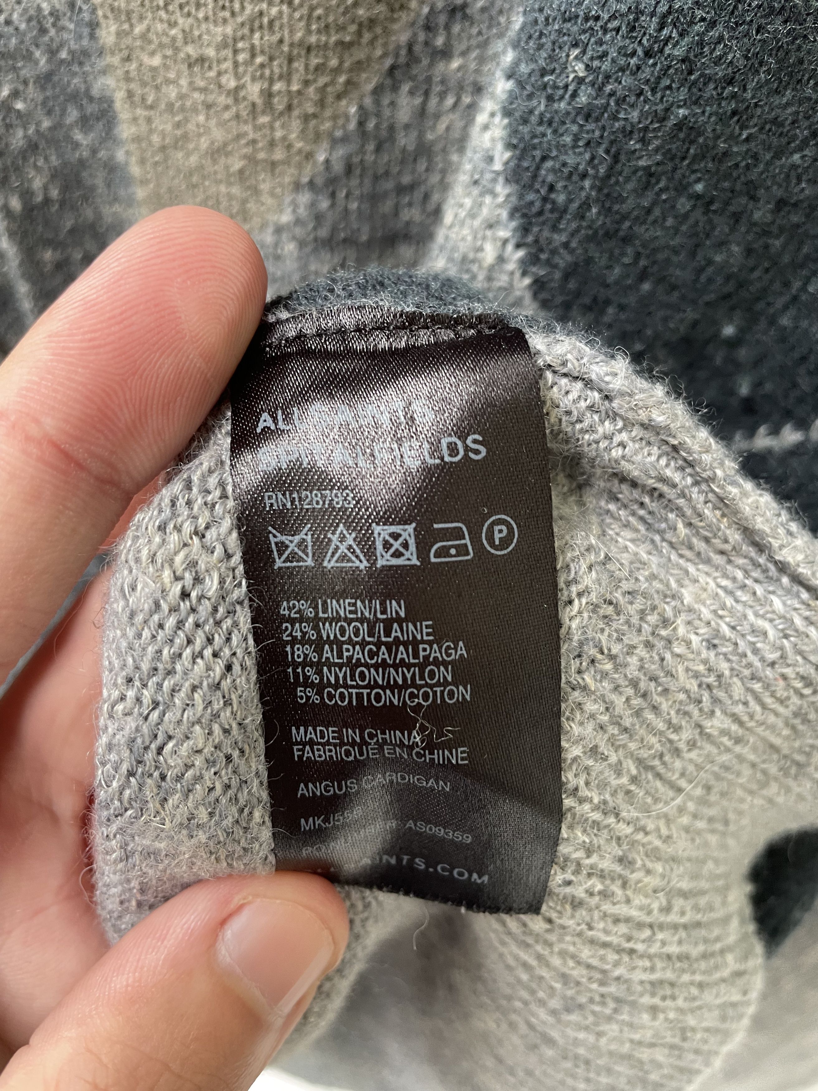 Allsaints AllSaints Vintage Anguc Linen and Wool Cardigan Size US M / EU 48-50 / 2 - 7 Thumbnail
