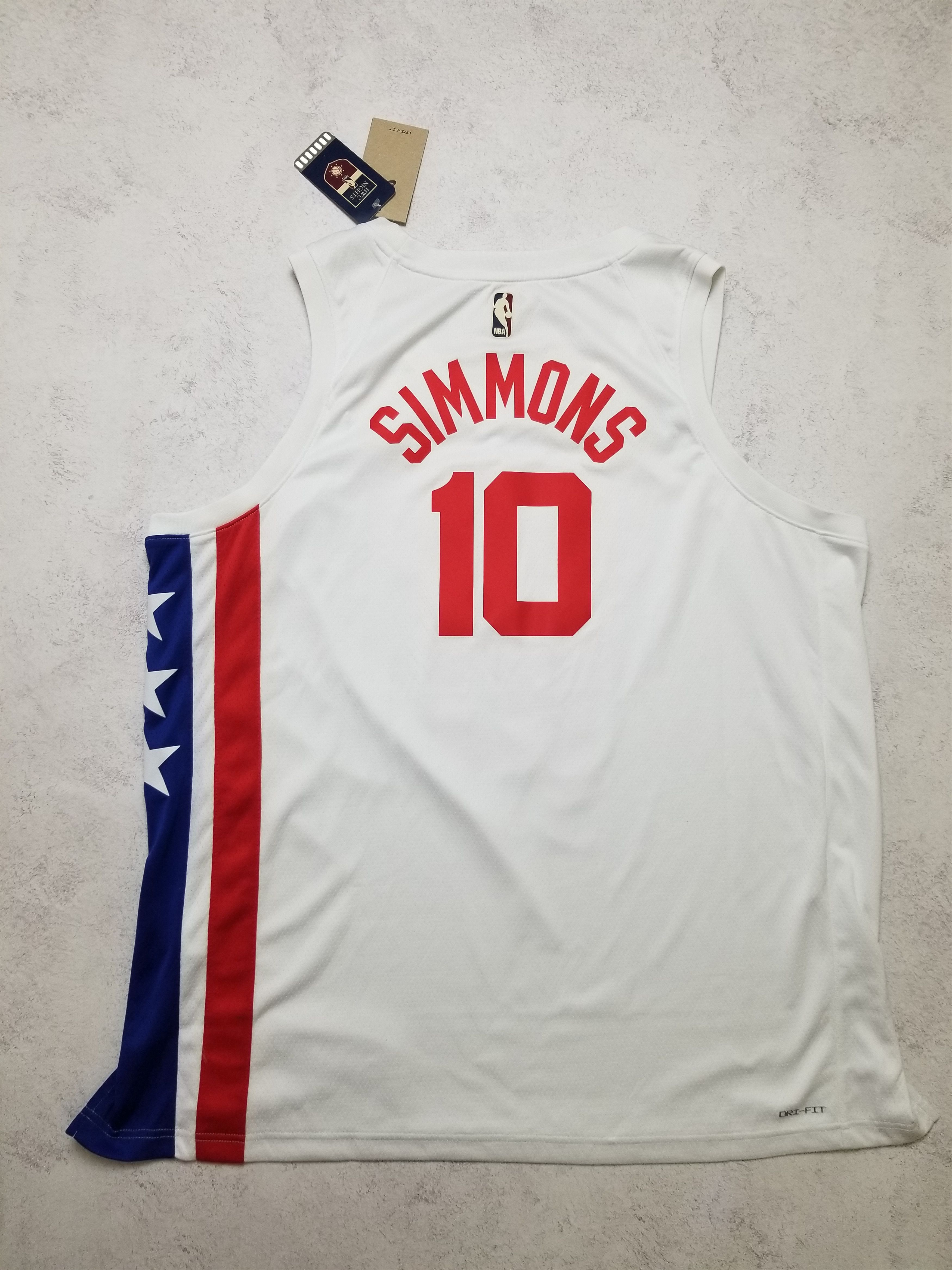 Nike NBA Brooklyn Nets Simmons HWC Swingman Jersey DO9444-101 Size US XXL / EU 58 / 5 - 3 Thumbnail