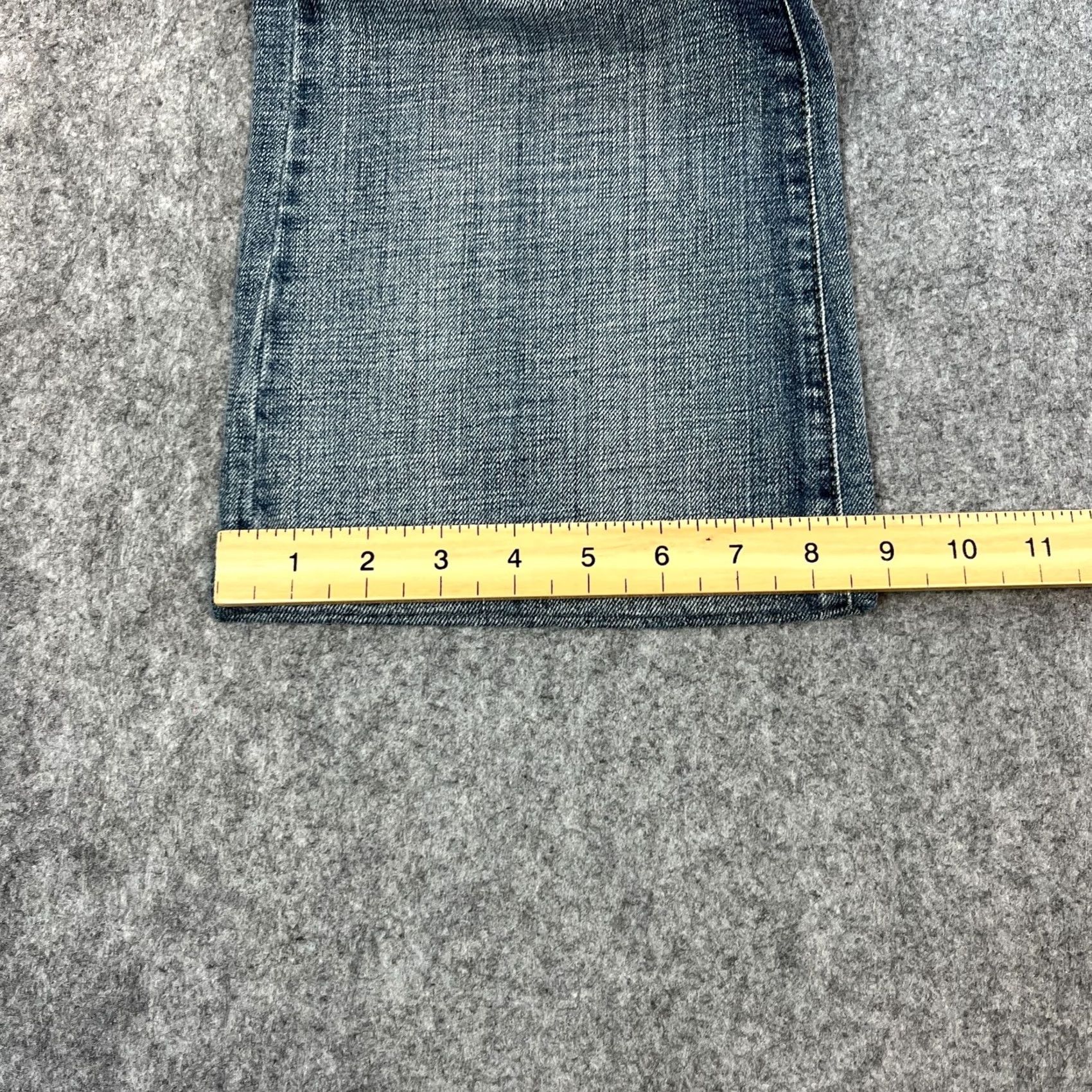 Vintage Armani Jeans Jeans Bootcut Light Wash 29 in Inside Leg 29 Regular Blue Womens Fit Stretch Mid Rise 10 UK 10 Size 32" / US 10 / IT 46 - 3 Thumbnail