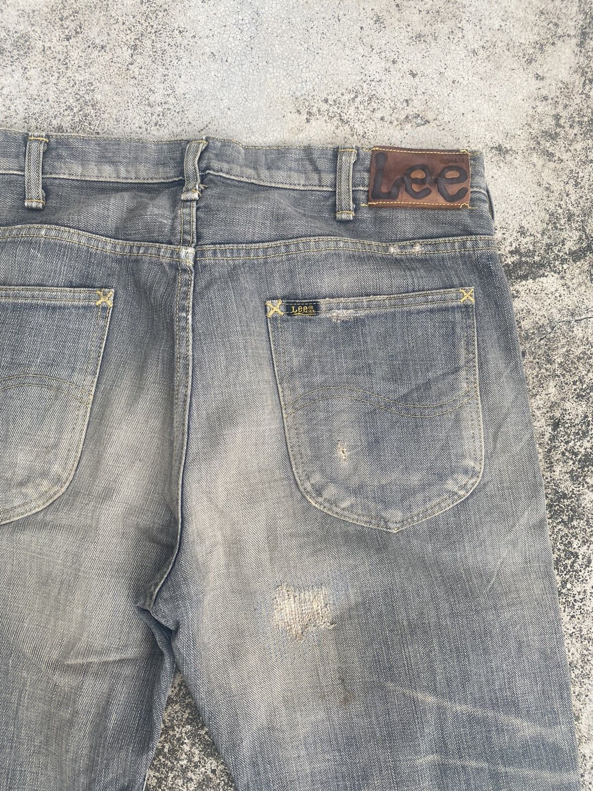 If Six Was Nine × Lee Flare Jeans Lee Distress Patchwork Clawmark Mud Bootcut Size US 32 / EU 48 - 21 Thumbnail