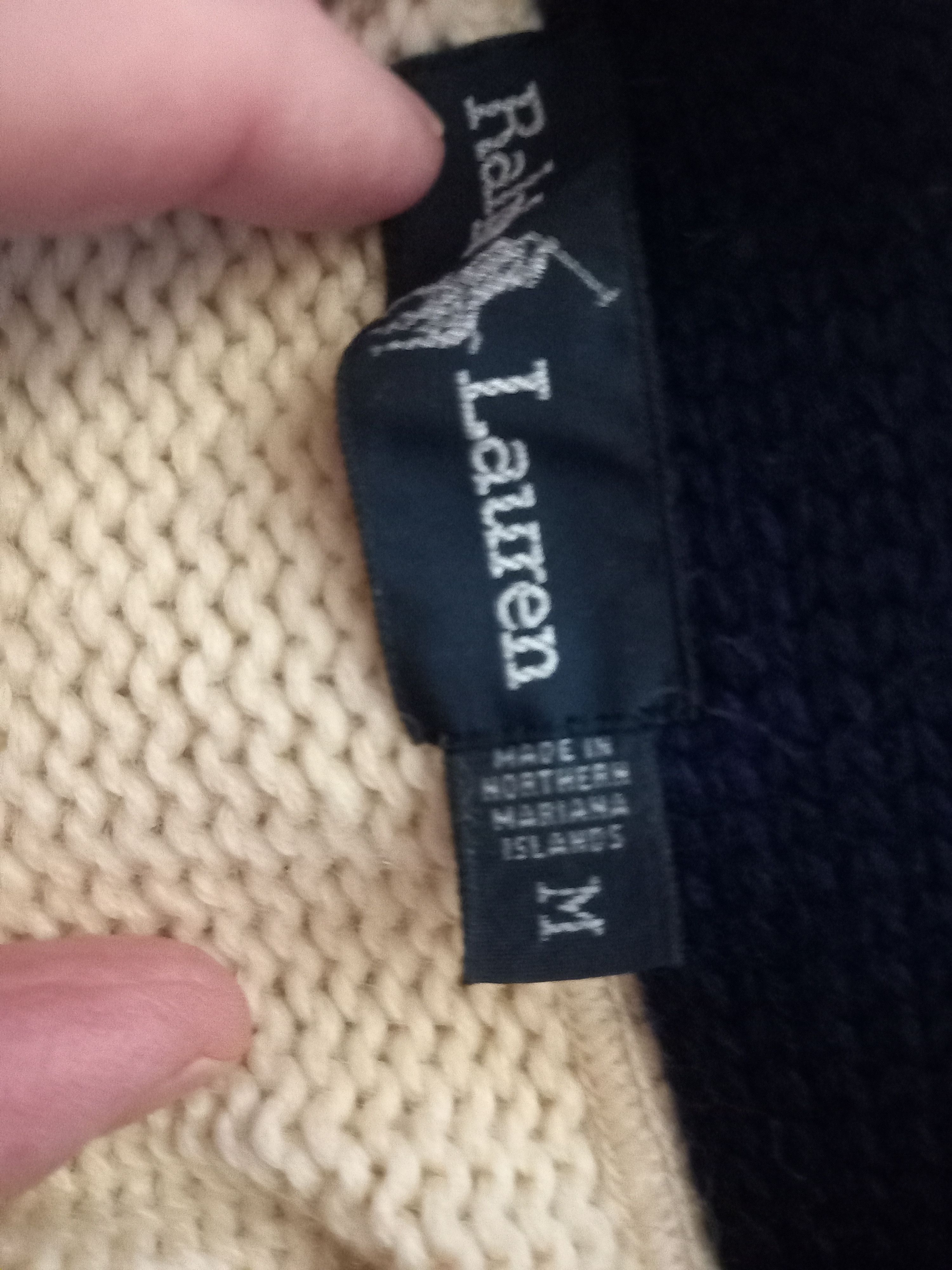 Polo Ralph Lauren 90s Vintage Chaps Ralph Lauren Wool Cardigan Leather Patches Size US M / EU 48-50 / 2 - 5 Thumbnail