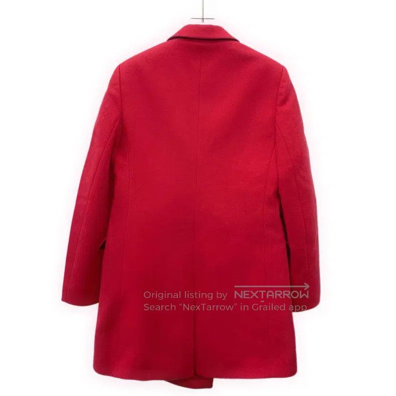 Balenciaga Balenciaga Red Wool Reversible Double Breasted Long Sleeve Size S / US 4 / IT 40 - 2 Thumbnail