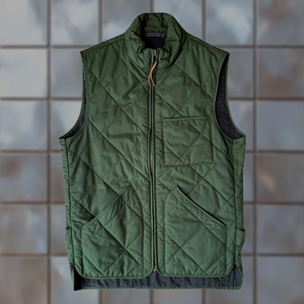 J.Crew J.CREW Sussex Quilted Vest XS Green Full Zip Outerwear Minimalist Streetwear Vest (J.CREW) XS Green Quilted Full Zip Casual Outdoor Mens Size US XS / EU 42 / 0 - 1 Thumbnail