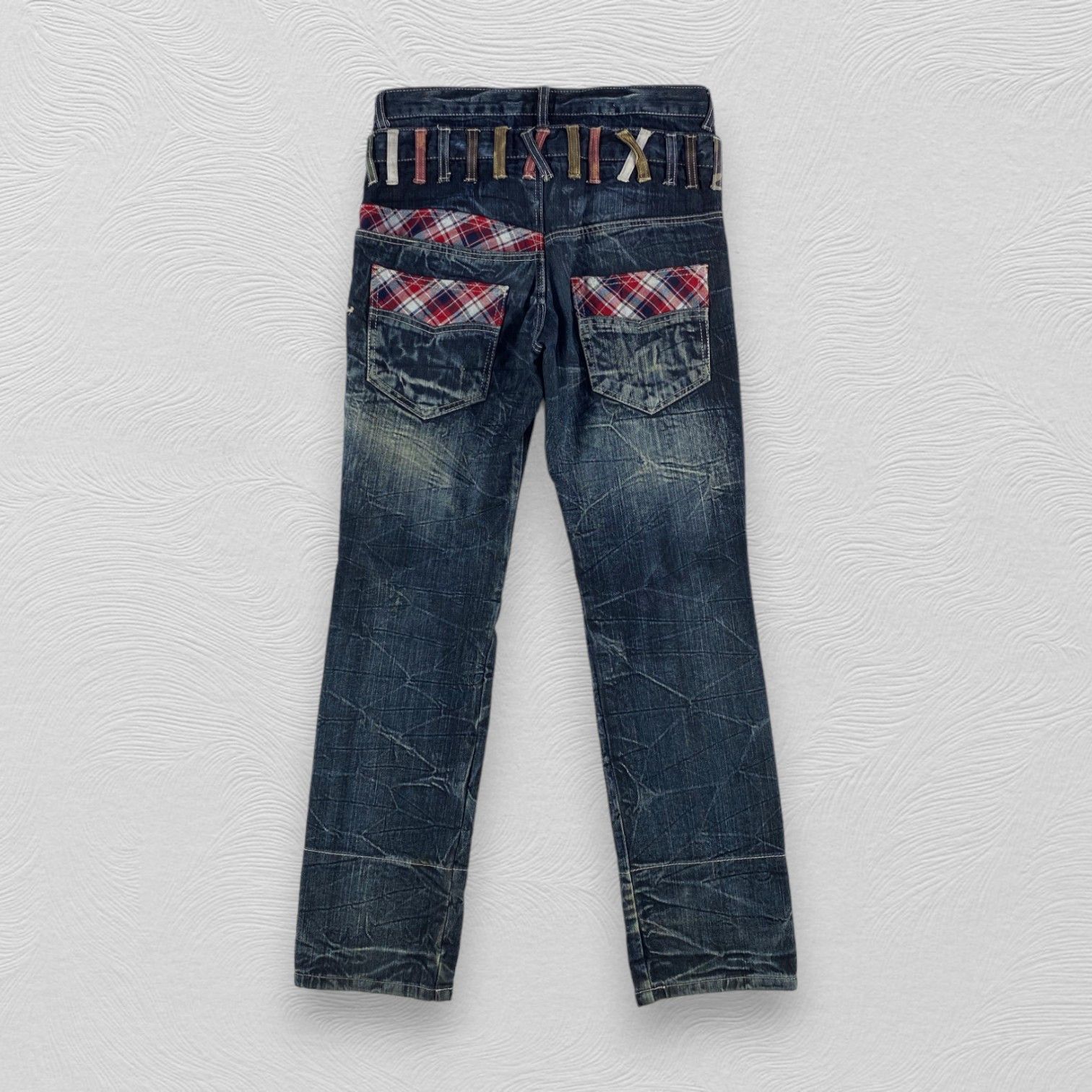 Japanese Brand Japanese Brand Roddie Double Waist Jeans Punk Denim KJ3192 Size US 32 / EU 48 - 2 Thumbnail