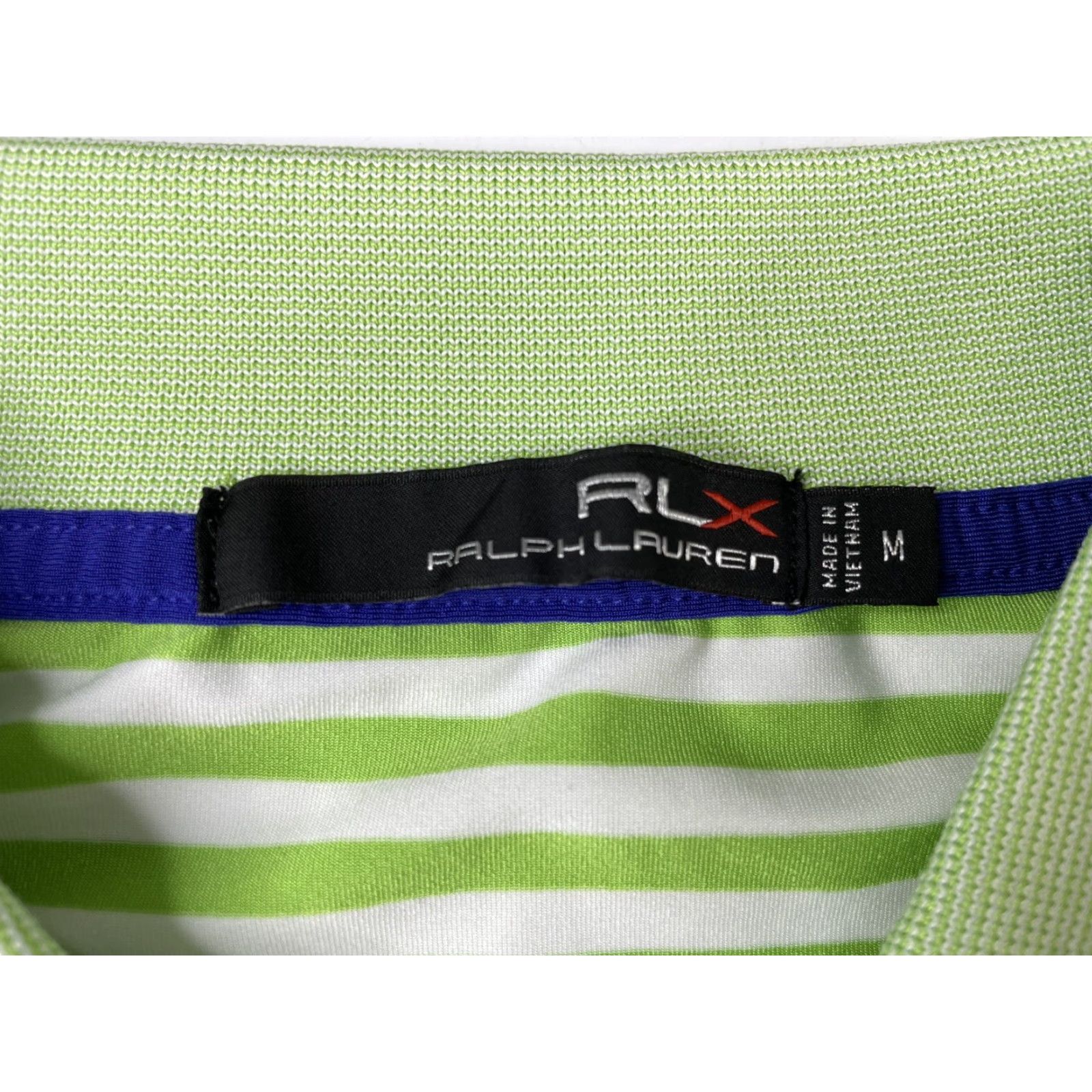 RLX Ralph Lauren Ralph Lauren RLX Polo Golf Shirt Striped Mens Medium Wildfire GC Phoenix Arizona Size US M / EU 48-50 / 2 - 3 Thumbnail