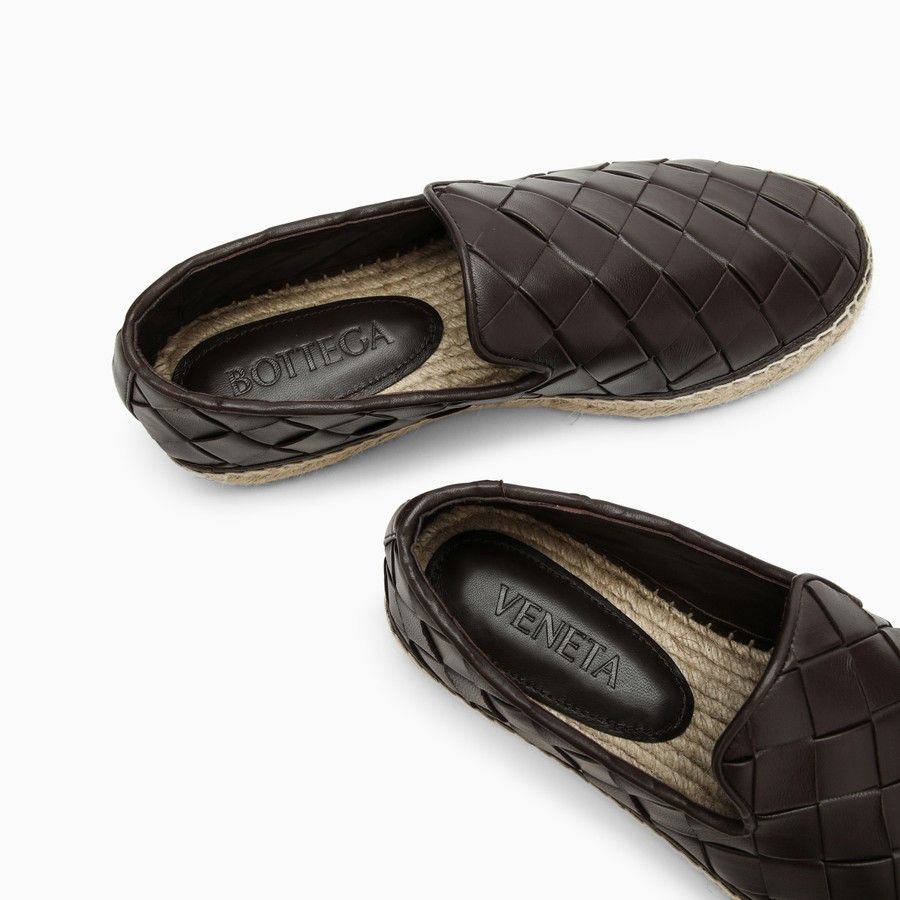 Bottega Veneta o1d2blof0824 Leather Espadrilles in Brown Size US 6 / IT 36 - 5 Thumbnail