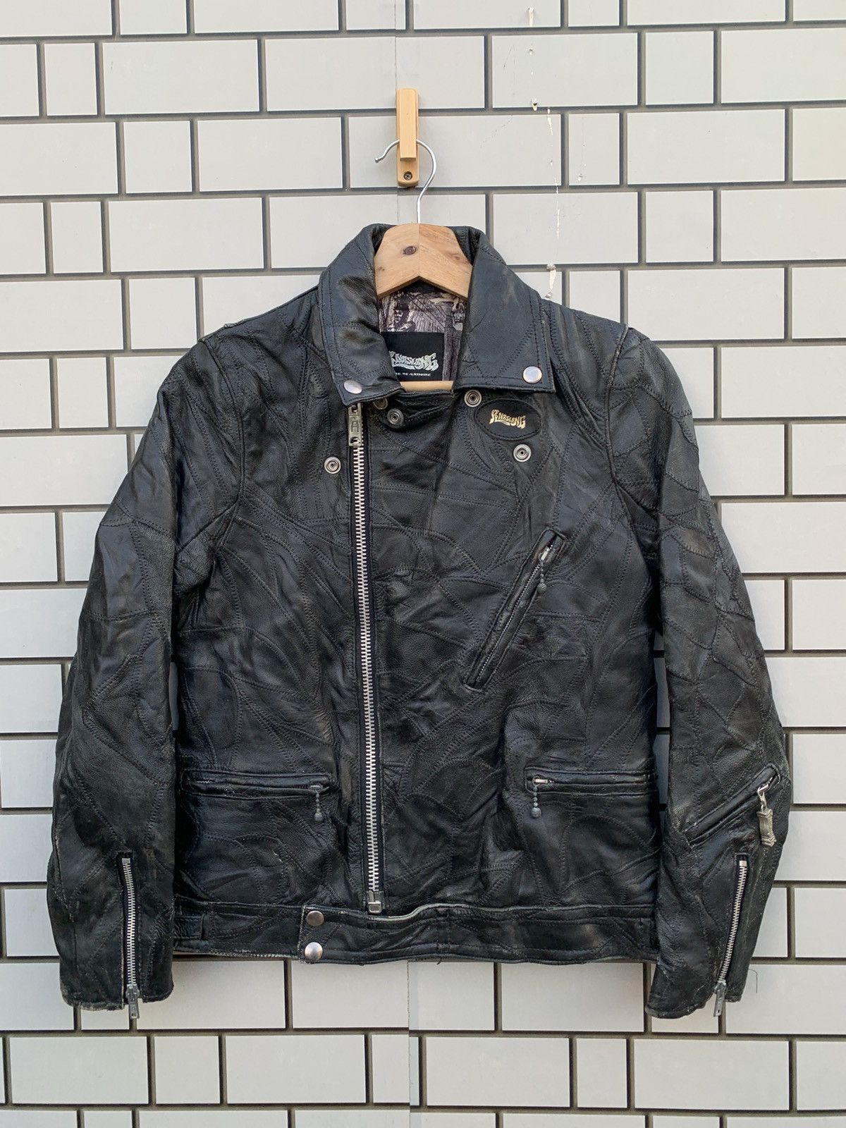 14th Addiction Vintage Japanese Brand Anaslang RNA Inc Leather Jacket Size US M / EU 48-50 / 2 - 2 Thumbnail