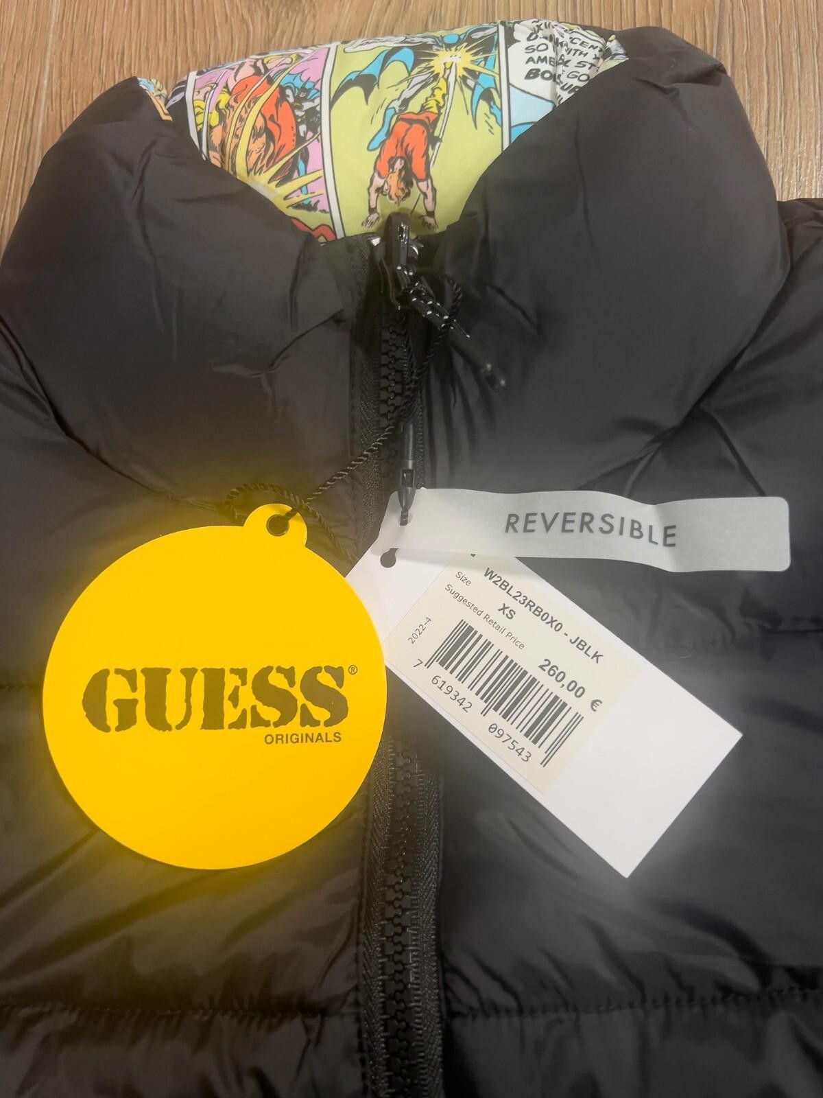Guess 💥 Guess Originals x Batman Reversible Black Puffer Vest XS Size US XS / EU 42 / 0 - 8 Thumbnail