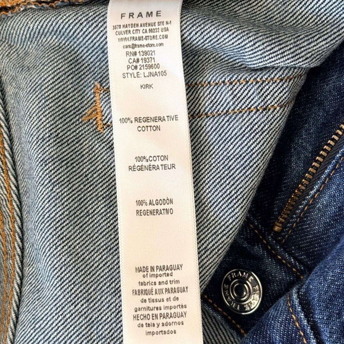 Frame Frame Le Jane Ankle High Waist Straight Leg Jeans Sz 27 NEW Size 27" / US 4 / IT 40 - 4 Thumbnail