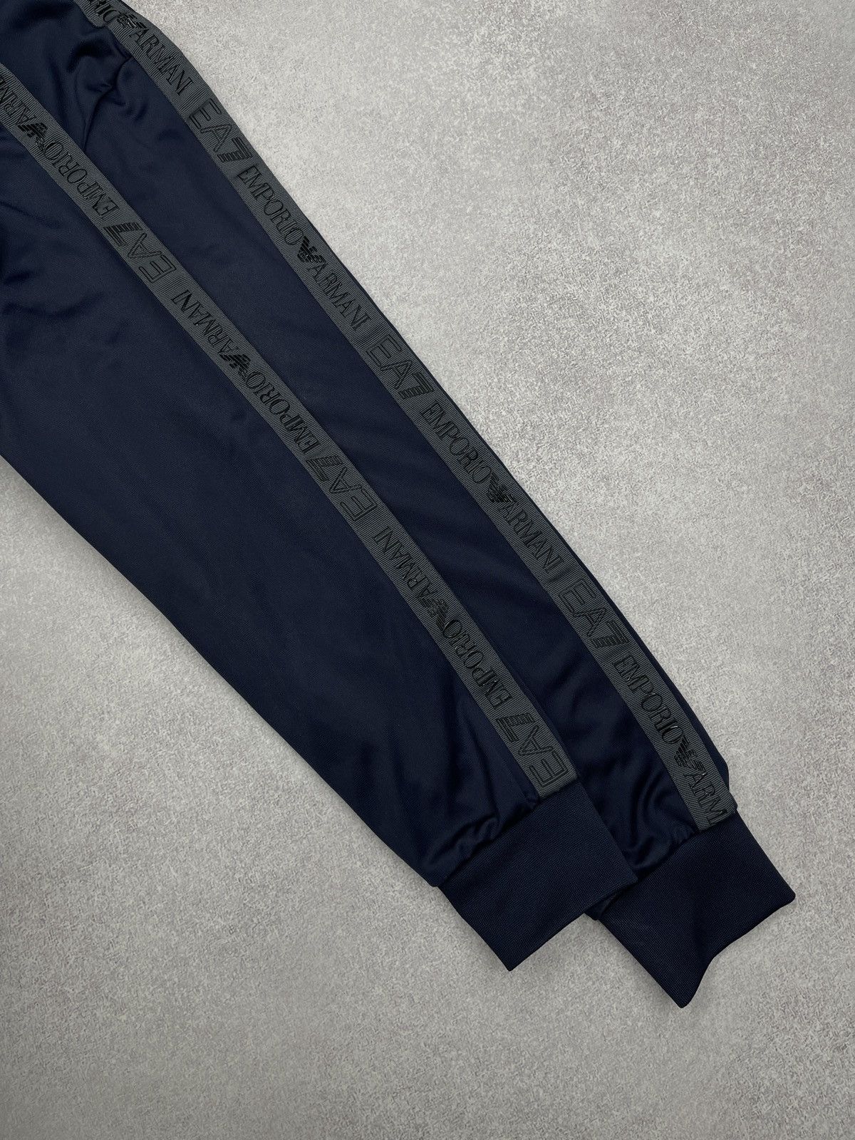 Armani Exchange × Emporio Armani × Giorgio Armani Mens Emporio Armani Zip Hoodie Navy Lampas Size L Size US L / EU 52-54 / 3 - 7 Thumbnail