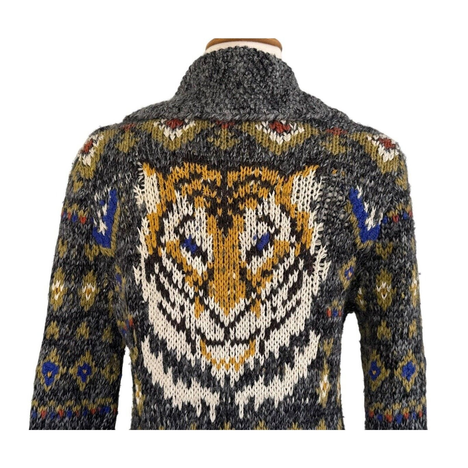 Free People FREE PEOPLE Mascot Tiger Wool Cardigan Bohemian Sweater XS Size XS / US 0-2 / IT 36-38 - 13 Thumbnail