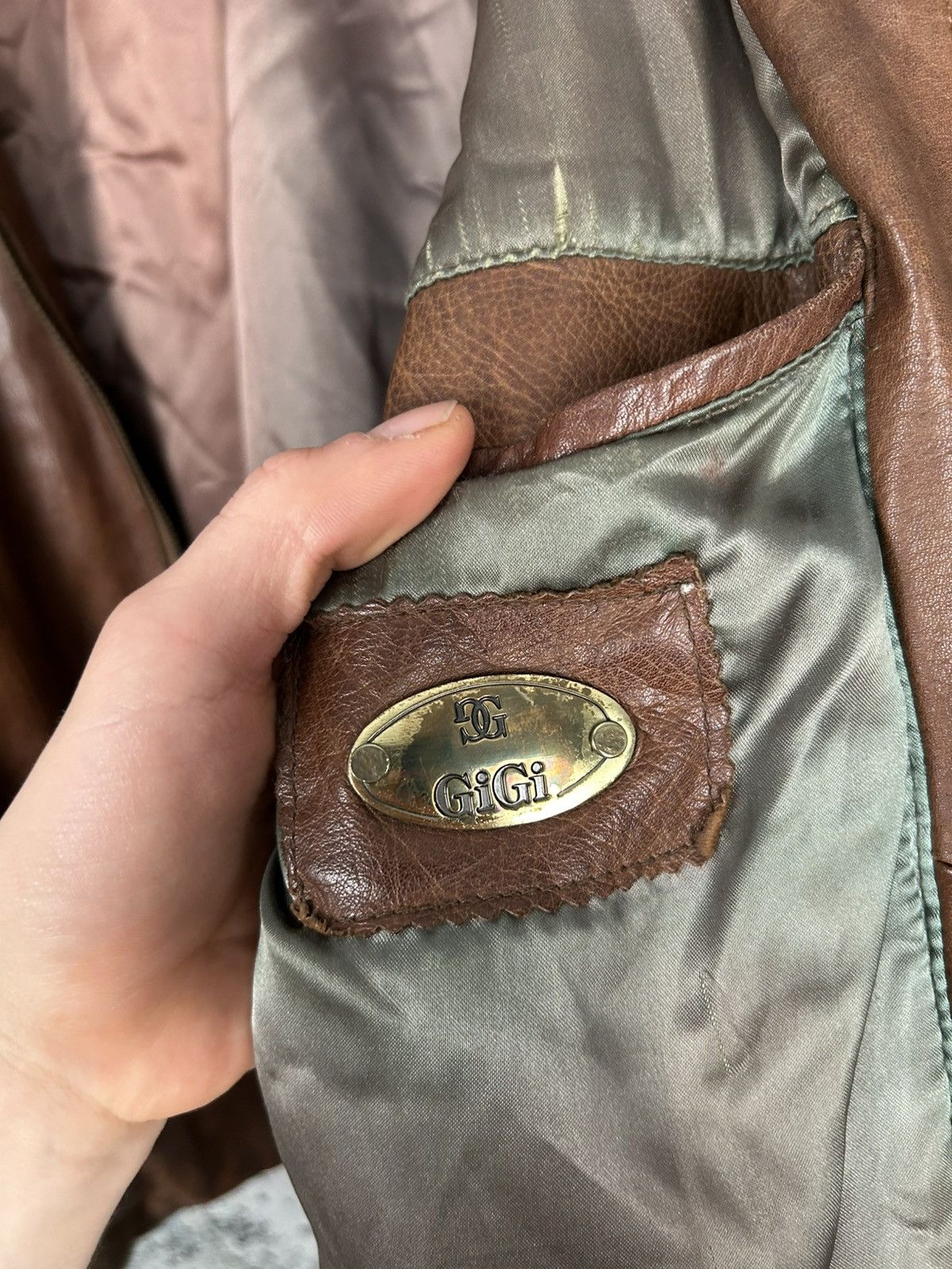 Genuine Leather Vintage Brown Leather Bomber Jacket Avant Garde Boxy 90s Size US L / EU 52-54 / 3 - 8 Thumbnail